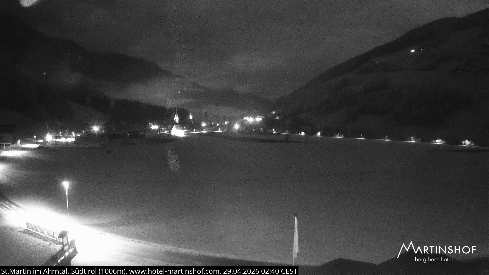 Archiv Foto Webcam Hotel Martinshof - St. Martin im Ahrntal