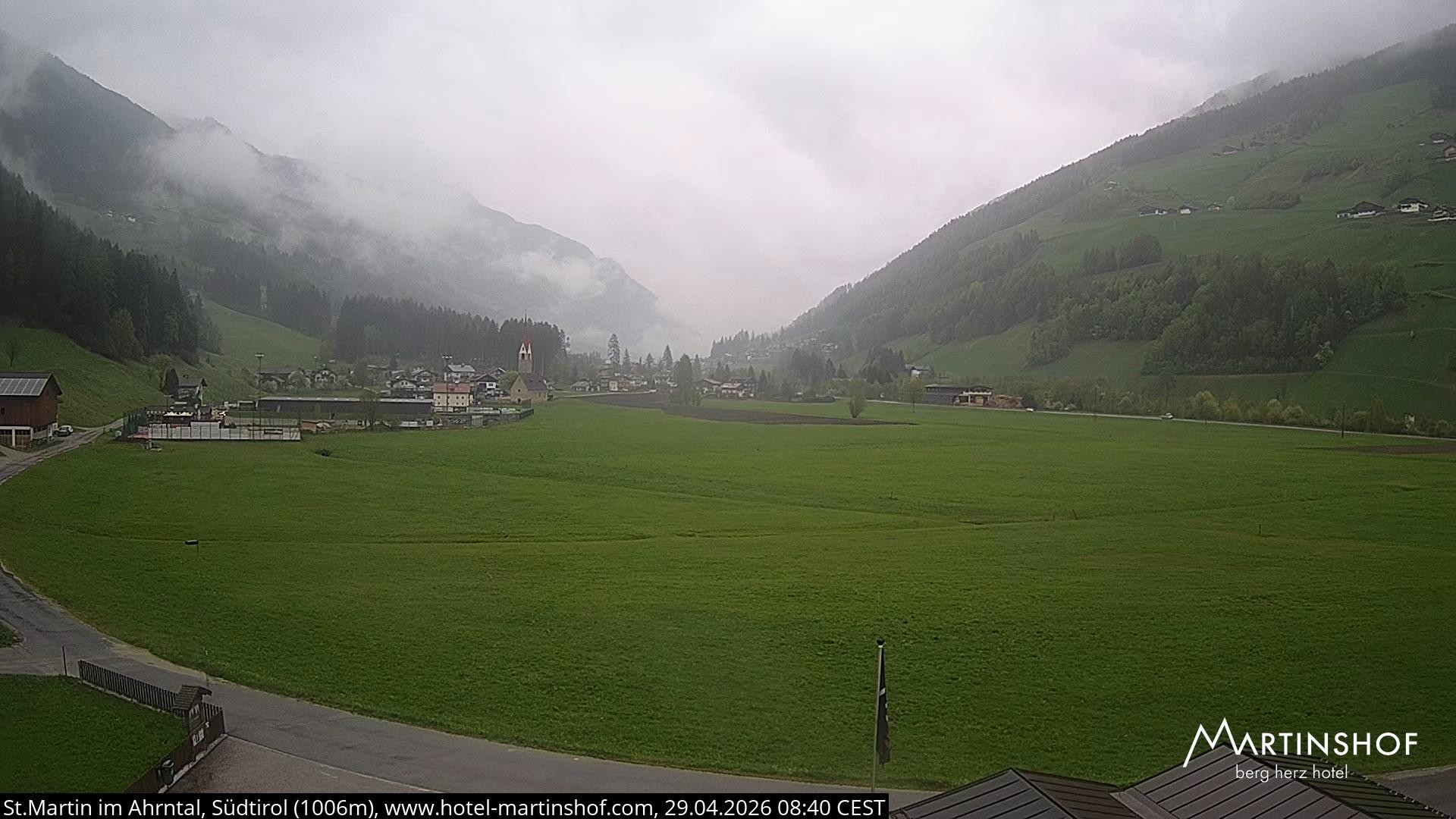 Archiv Foto Webcam Hotel Martinshof - St. Martin im Ahrntal