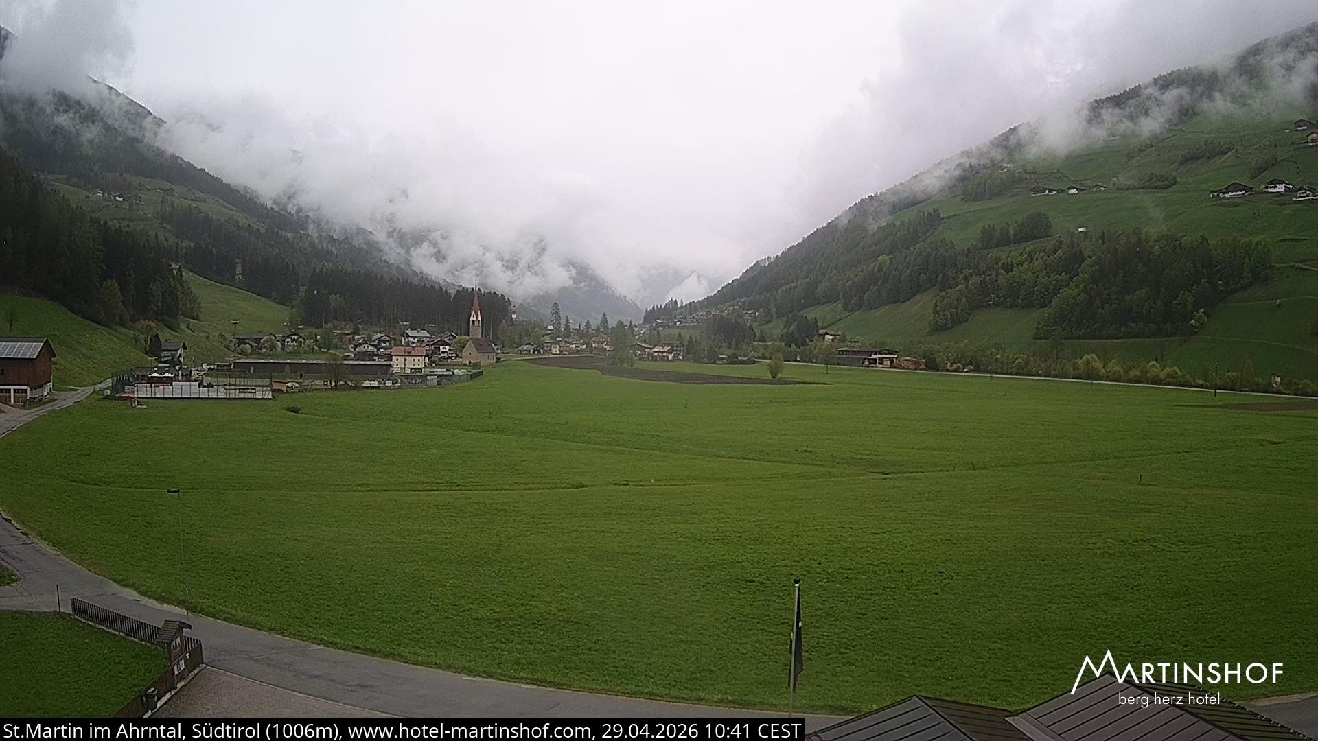 Archiv Foto Webcam Hotel Martinshof - St. Martin im Ahrntal