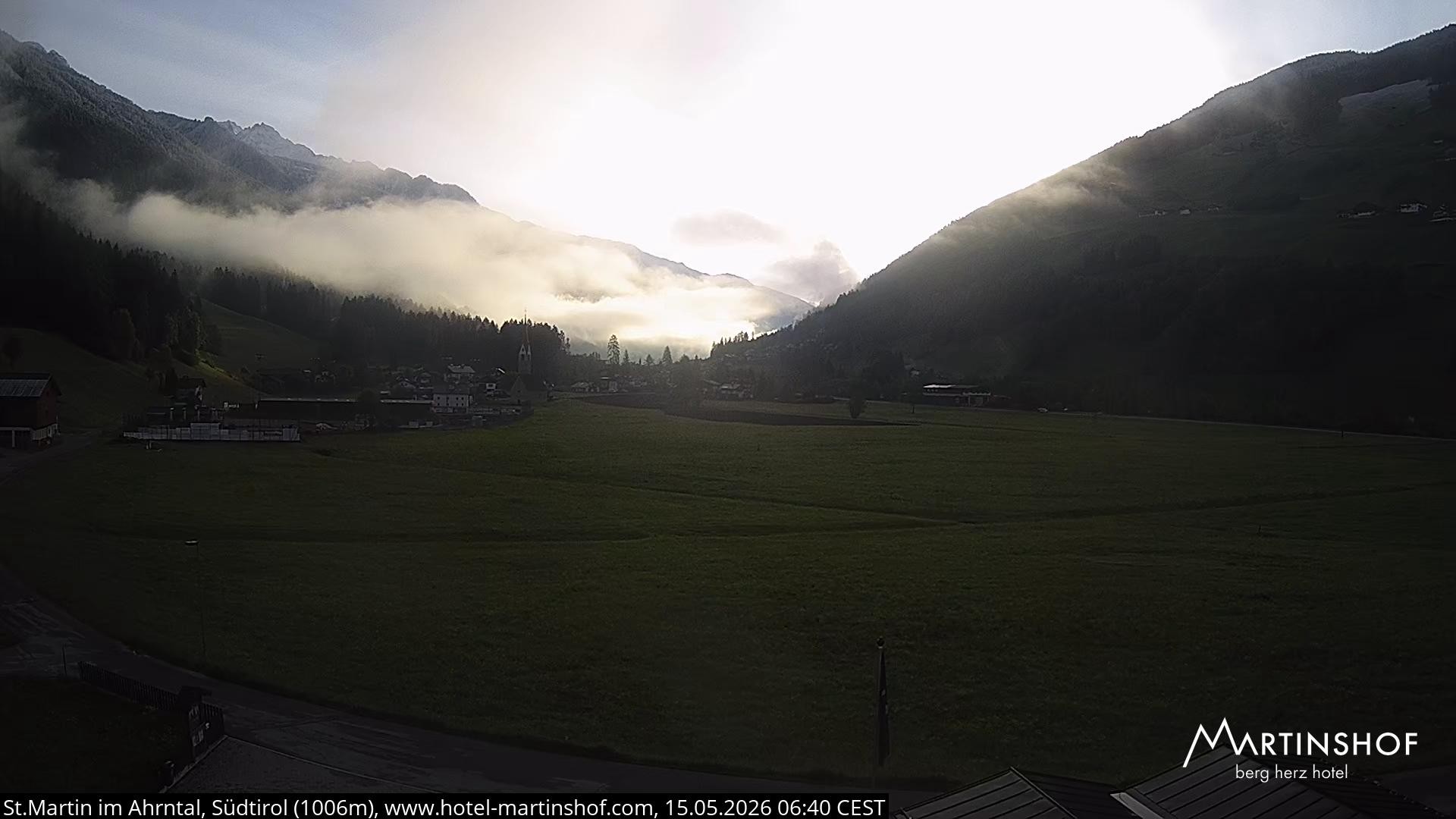 Archiv Foto Webcam Hotel Martinshof - St. Martin im Ahrntal