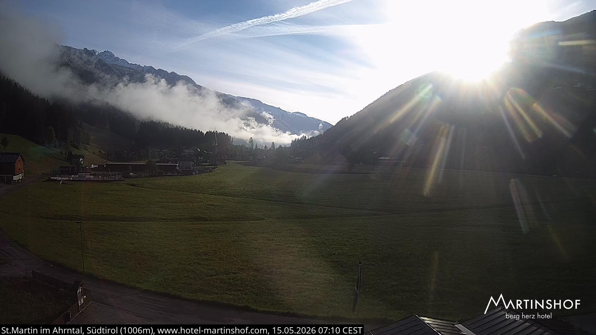 Archiv Foto Webcam Hotel Martinshof - St. Martin im Ahrntal
