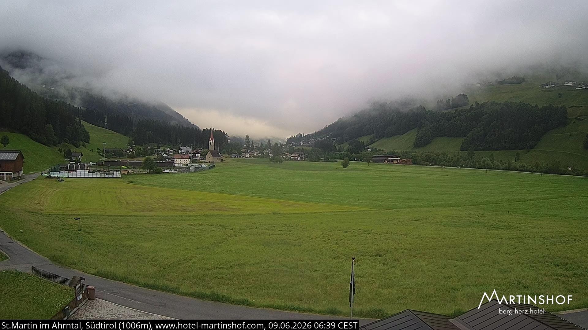Archiv Foto Webcam Hotel Martinshof - St. Martin im Ahrntal