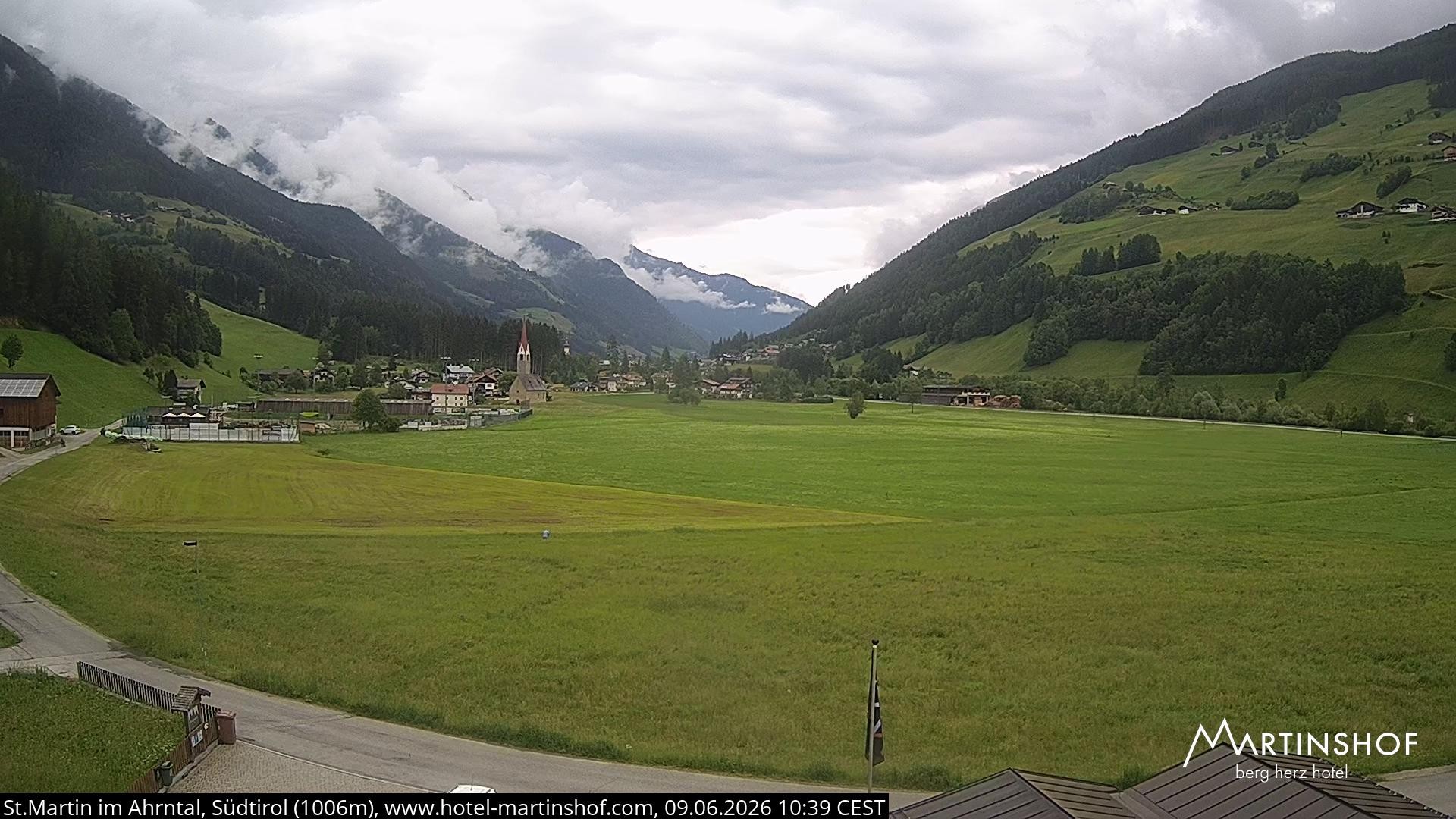 Archiv Foto Webcam Hotel Martinshof - St. Martin im Ahrntal