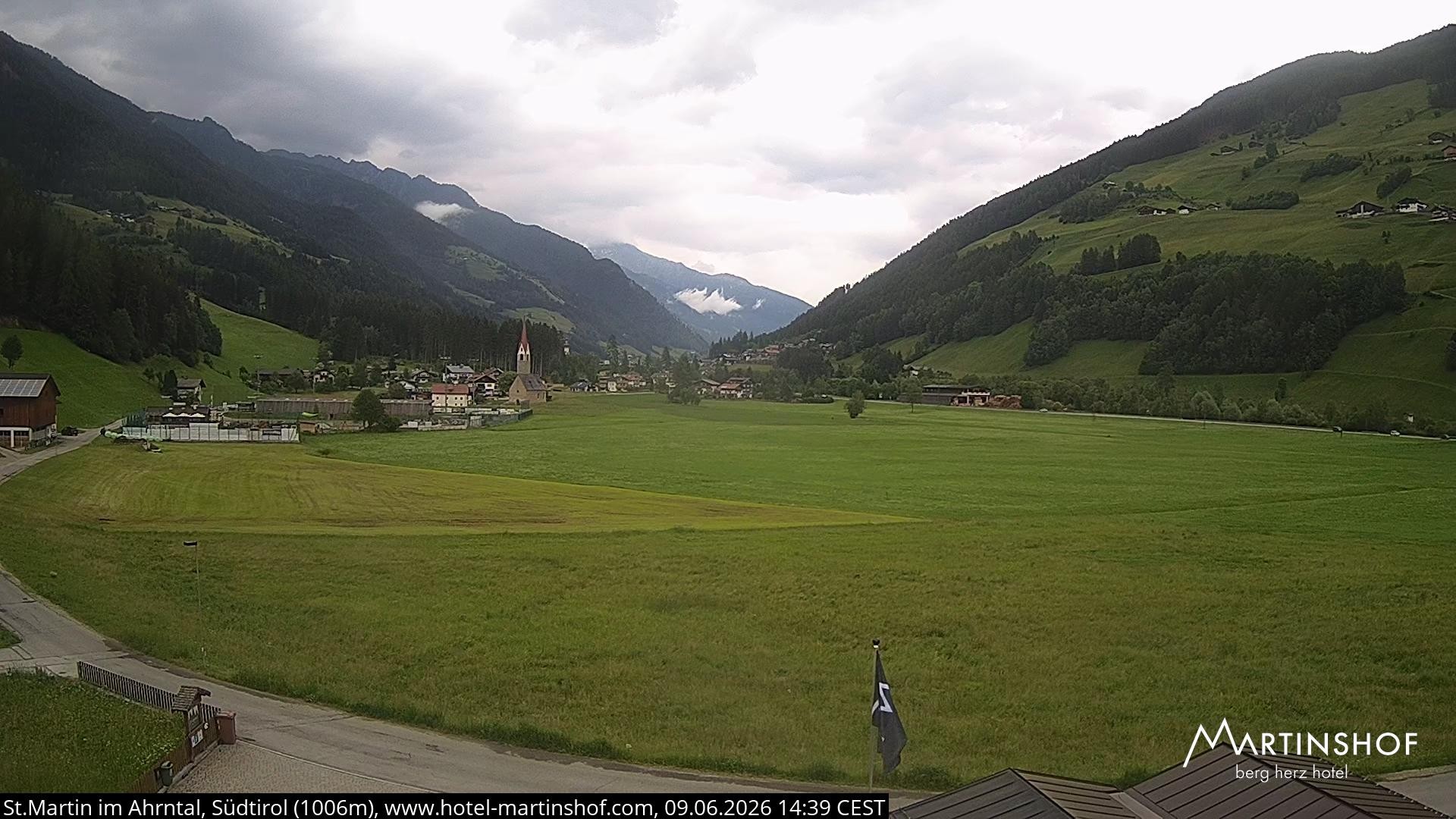Archiv Foto Webcam Hotel Martinshof - St. Martin im Ahrntal