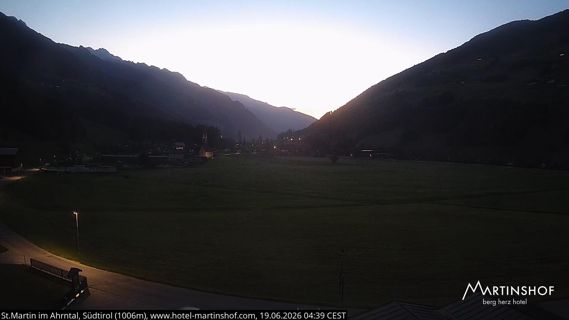 Archiv Foto Webcam Hotel Martinshof - St. Martin im Ahrntal