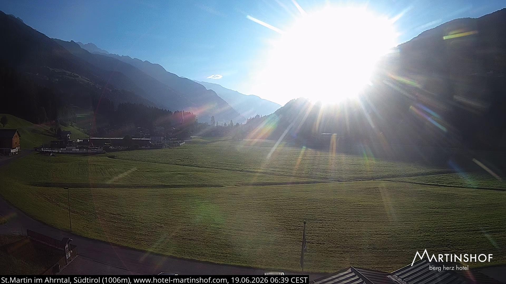 Archiv Foto Webcam Hotel Martinshof - St. Martin im Ahrntal
