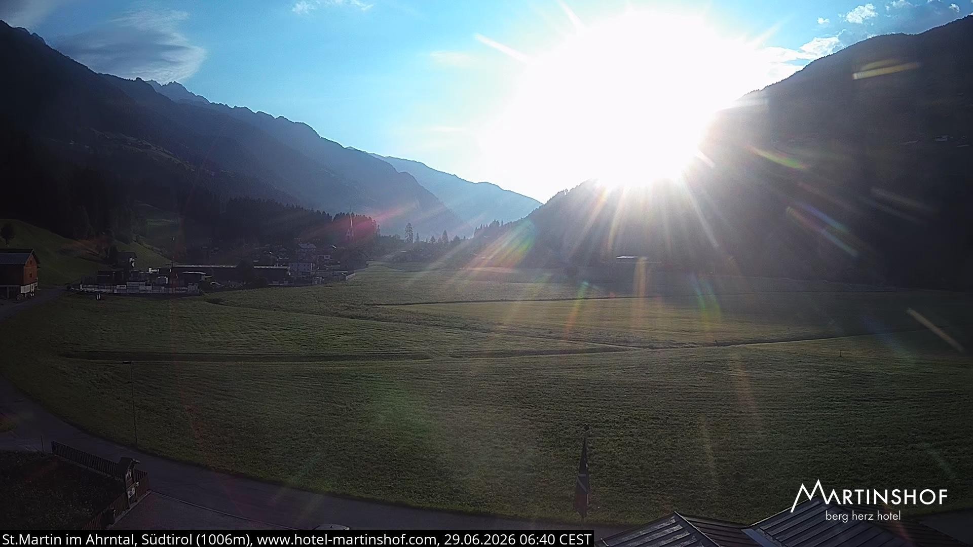 Archiv Foto Webcam Hotel Martinshof - St. Martin im Ahrntal