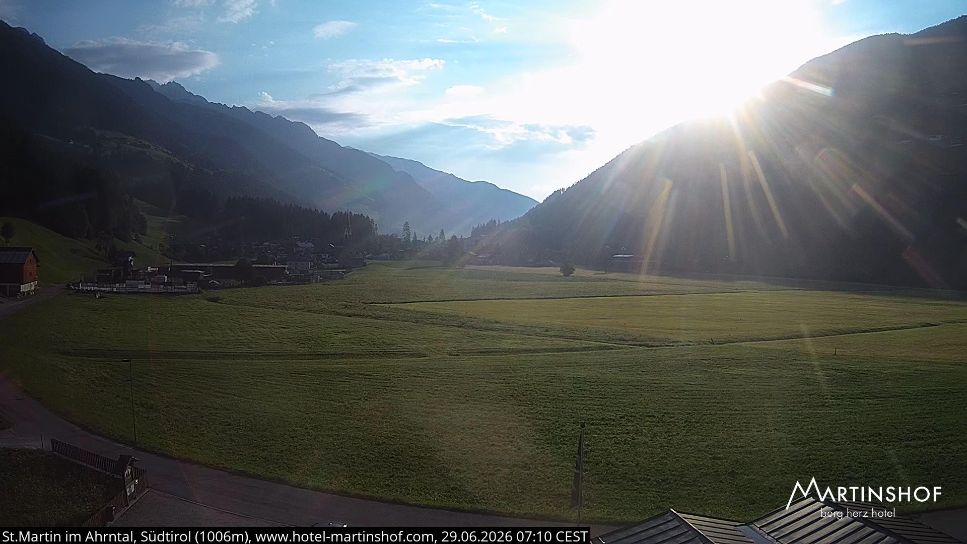 Archiv Foto Webcam Hotel Martinshof - St. Martin im Ahrntal