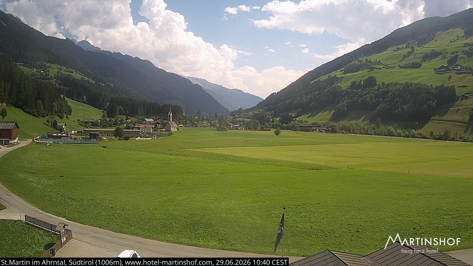 Archiv Foto Webcam Hotel Martinshof - St. Martin im Ahrntal