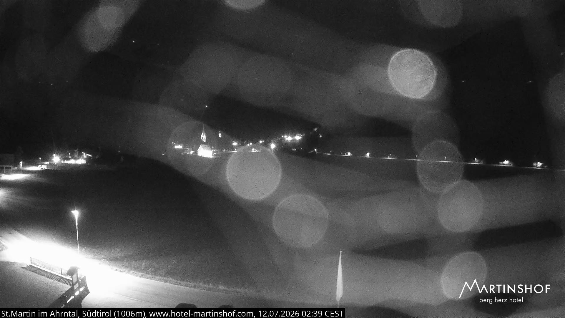 Archived image Webcam Hotel Martinshof - St. Martin - South Tyrol