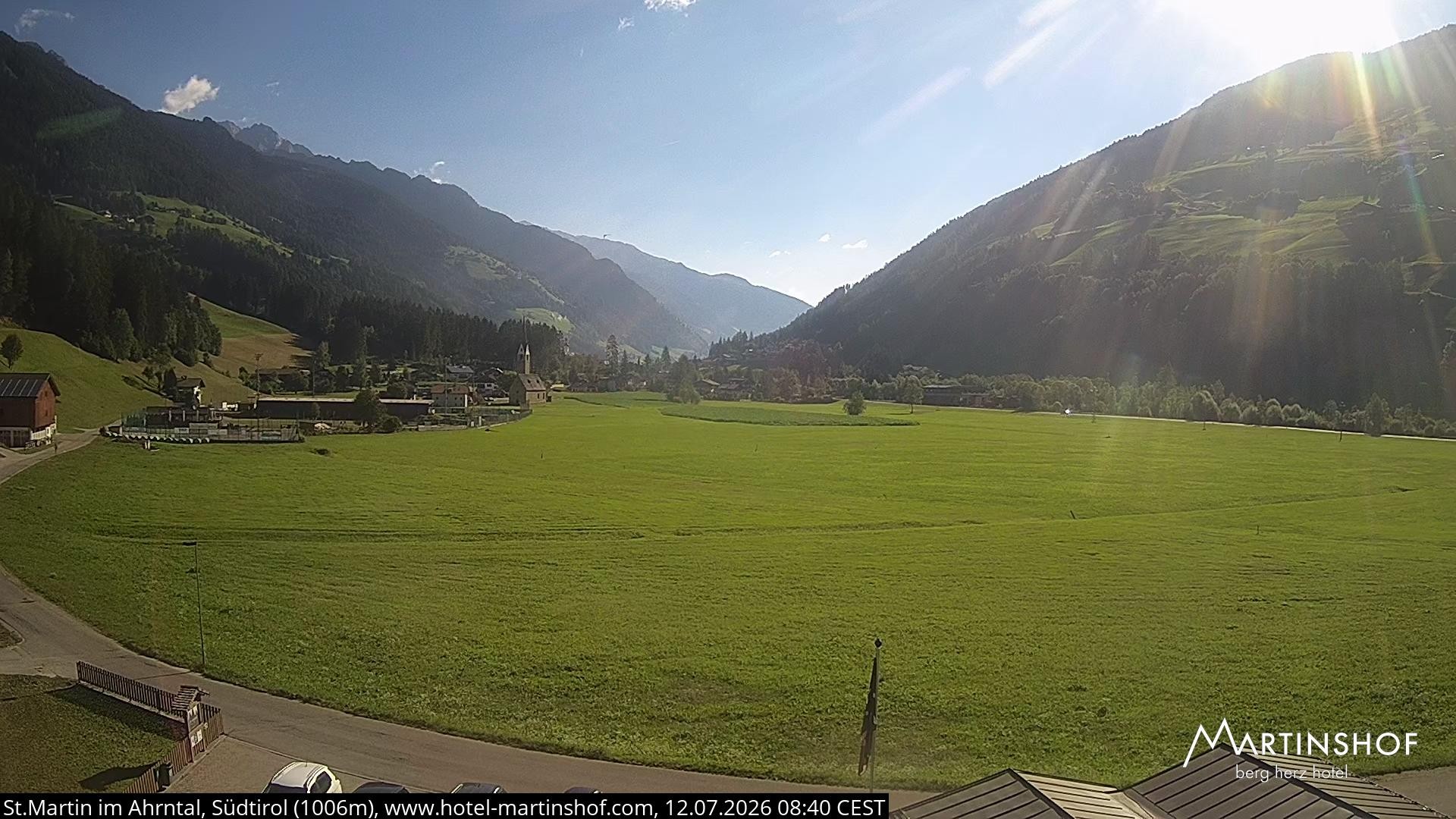 Archived image Webcam Hotel Martinshof - St. Martin - South Tyrol