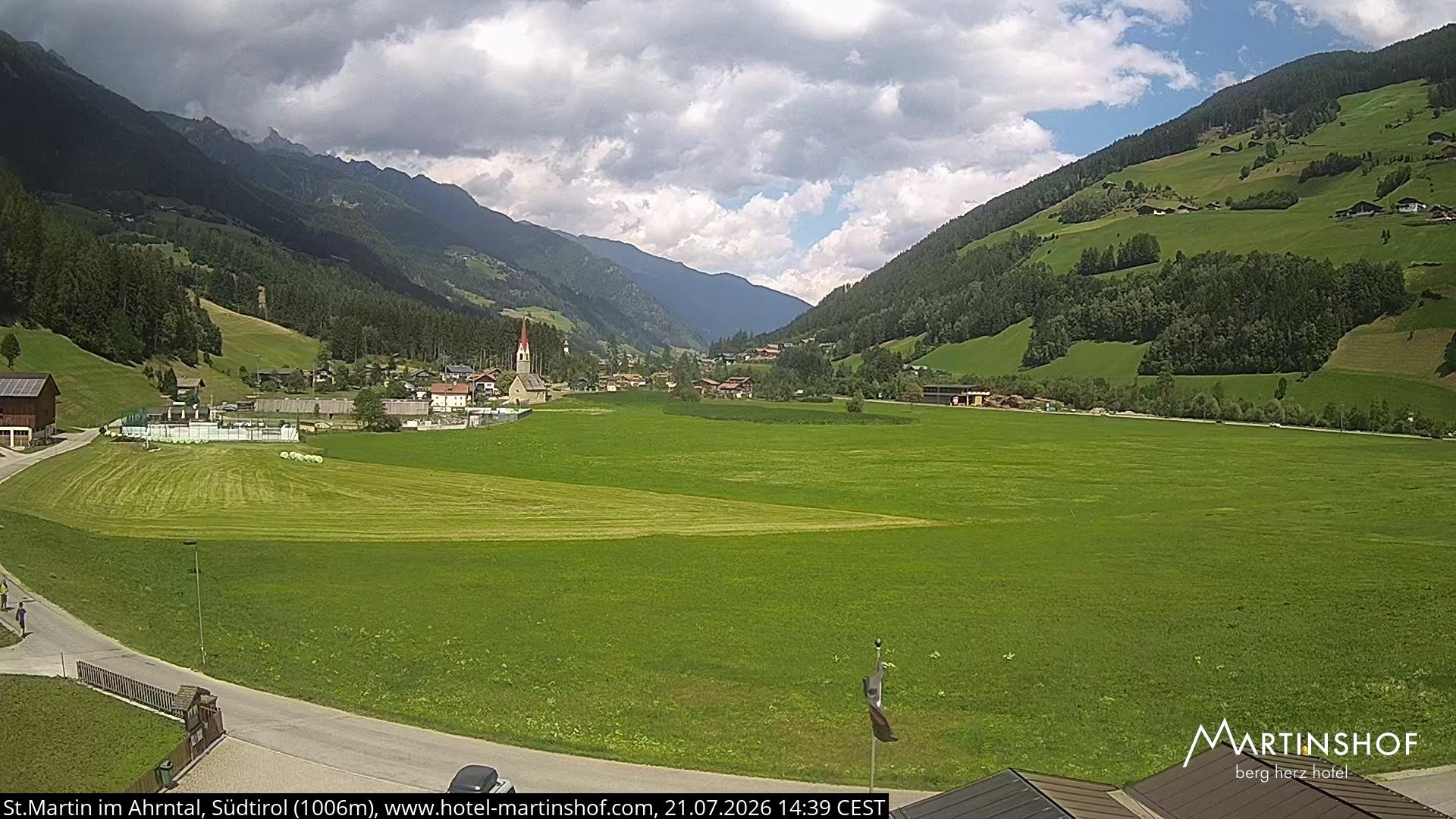 Archiv Foto Webcam Hotel Martinshof - St. Martin im Ahrntal