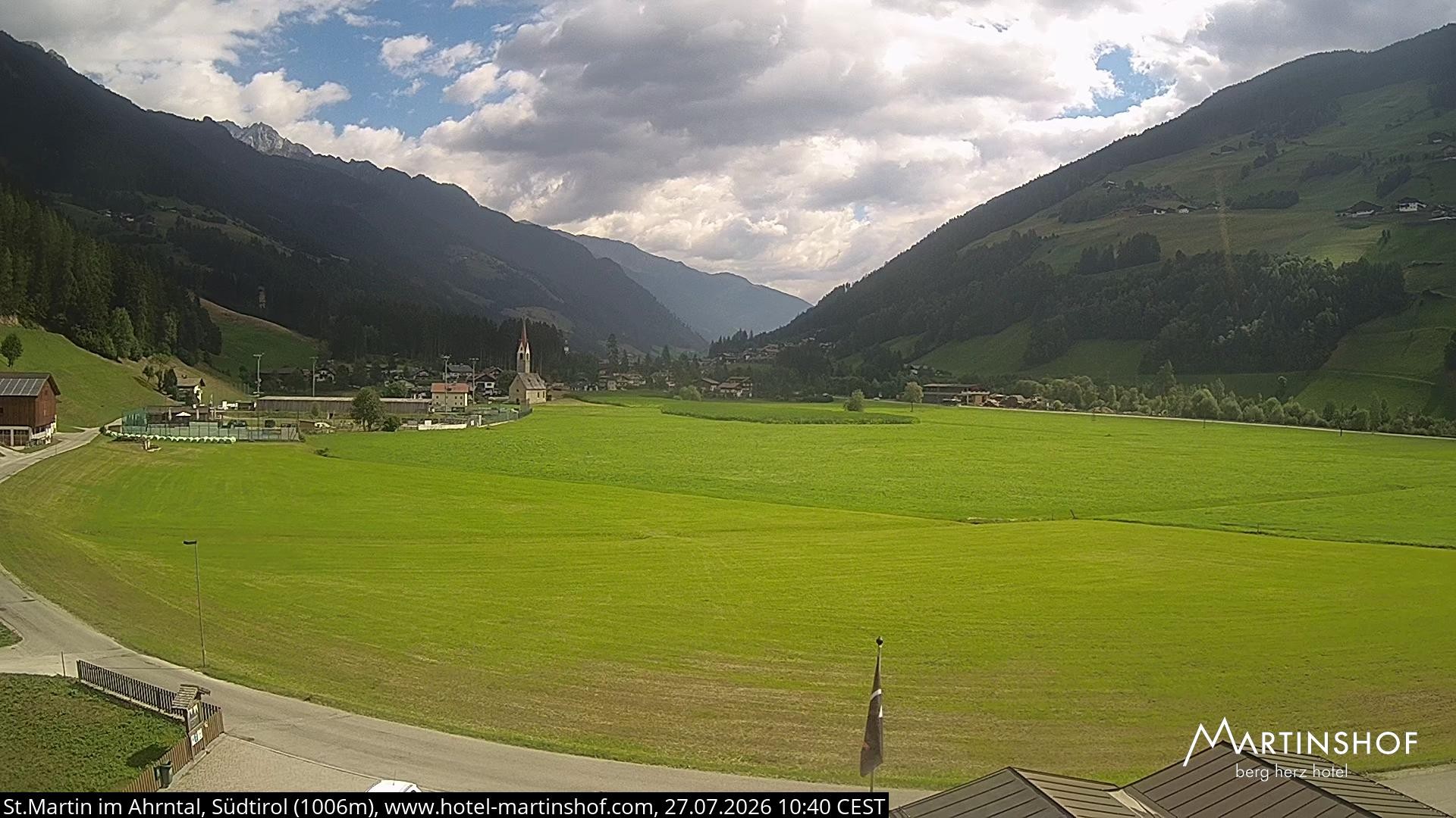 Archiv Foto Webcam Hotel Martinshof - St. Martin im Ahrntal
