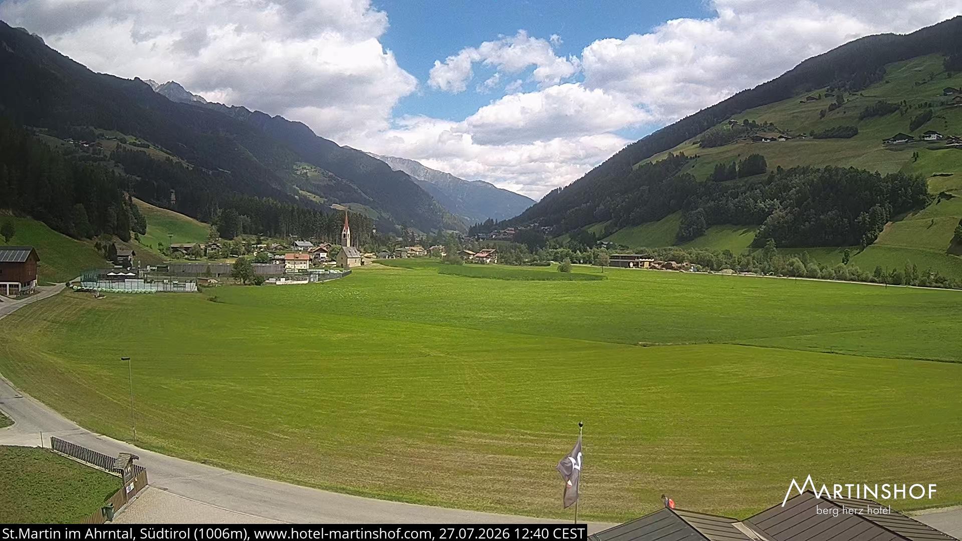 Archiv Foto Webcam Hotel Martinshof - St. Martin im Ahrntal