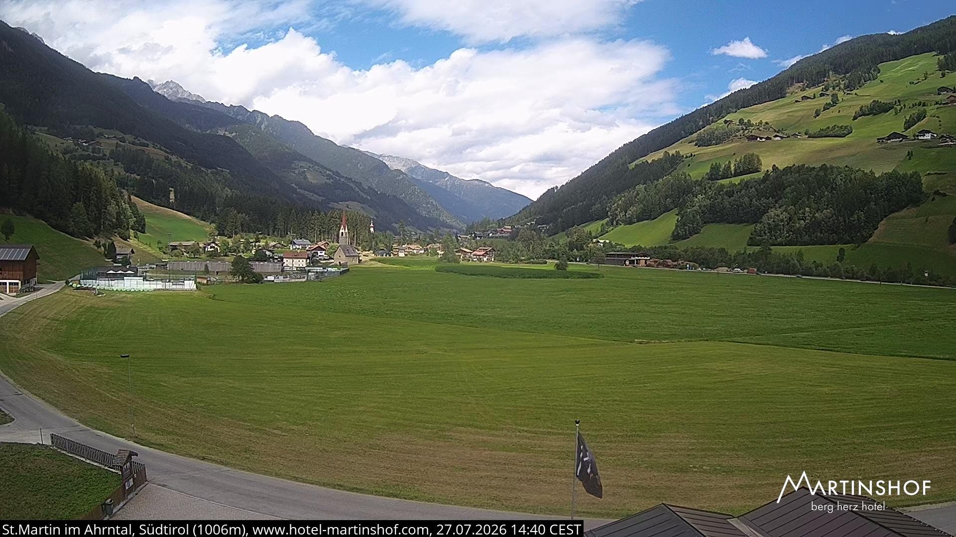 Archiv Foto Webcam Hotel Martinshof - St. Martin im Ahrntal