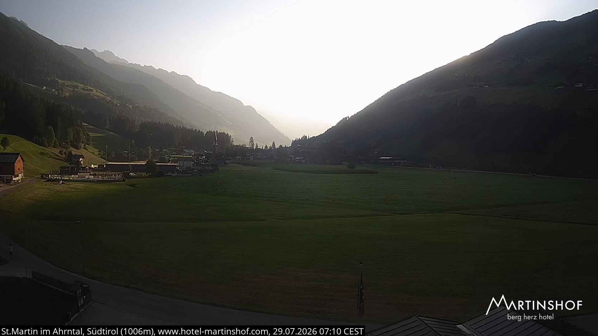 Archiv Foto Webcam Hotel Martinshof - St. Martin im Ahrntal