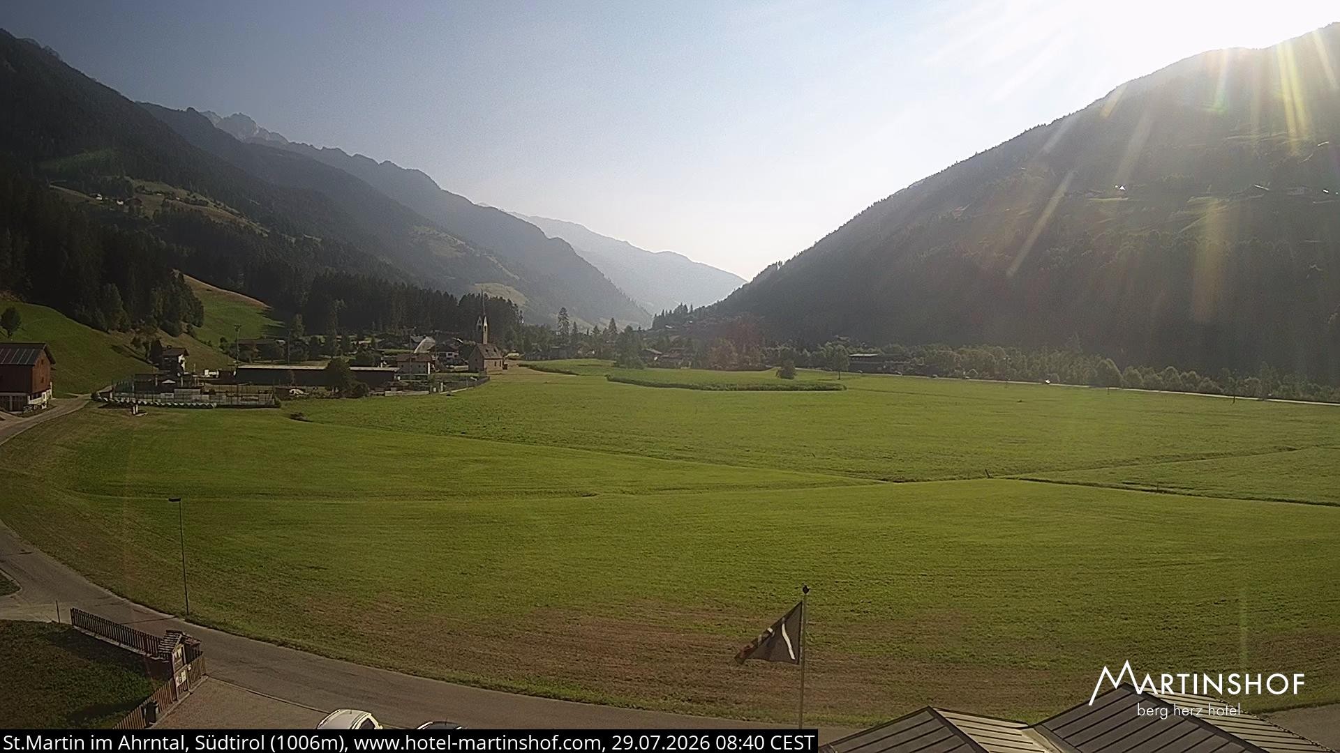 Archiv Foto Webcam Hotel Martinshof - St. Martin im Ahrntal