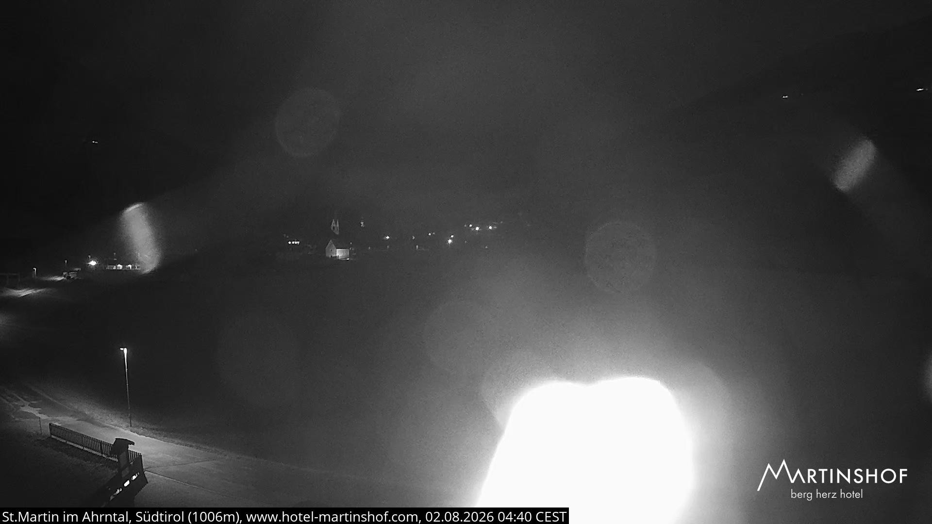 Archived image Webcam Hotel Martinshof - St. Martin - South Tyrol