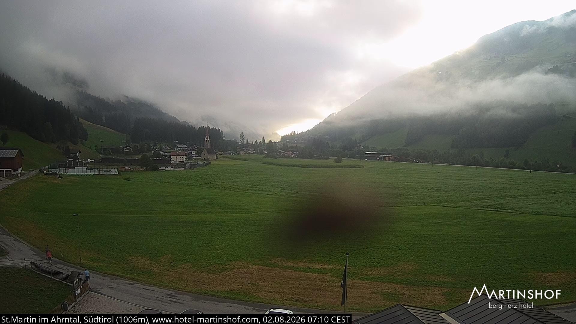 Archived image Webcam Hotel Martinshof - St. Martin - South Tyrol