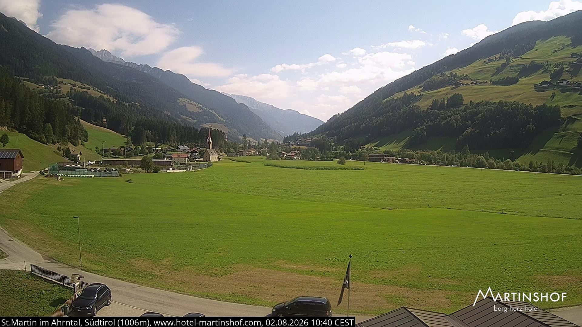 Archived image Webcam Hotel Martinshof - St. Martin - South Tyrol