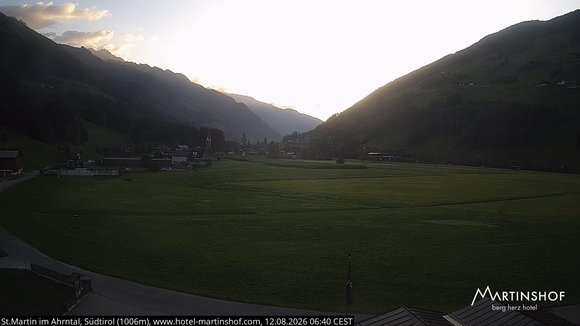 Archiv Foto Webcam Hotel Martinshof - St. Martin im Ahrntal