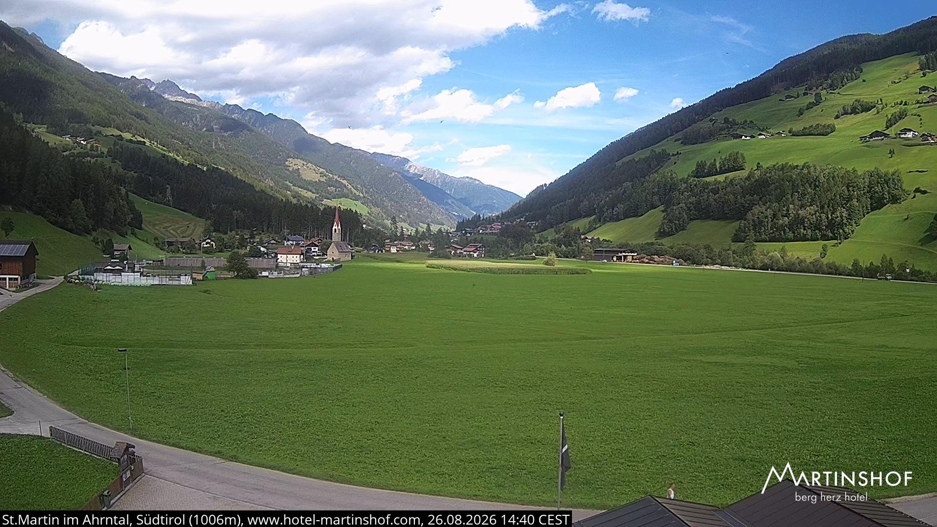 Archiv Foto Webcam Hotel Martinshof - St. Martin im Ahrntal