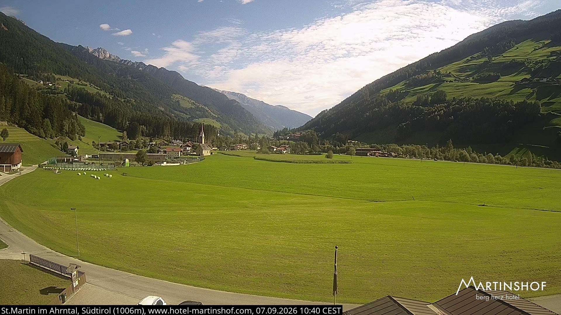 Archiv Foto Webcam Hotel Martinshof - St. Martin im Ahrntal