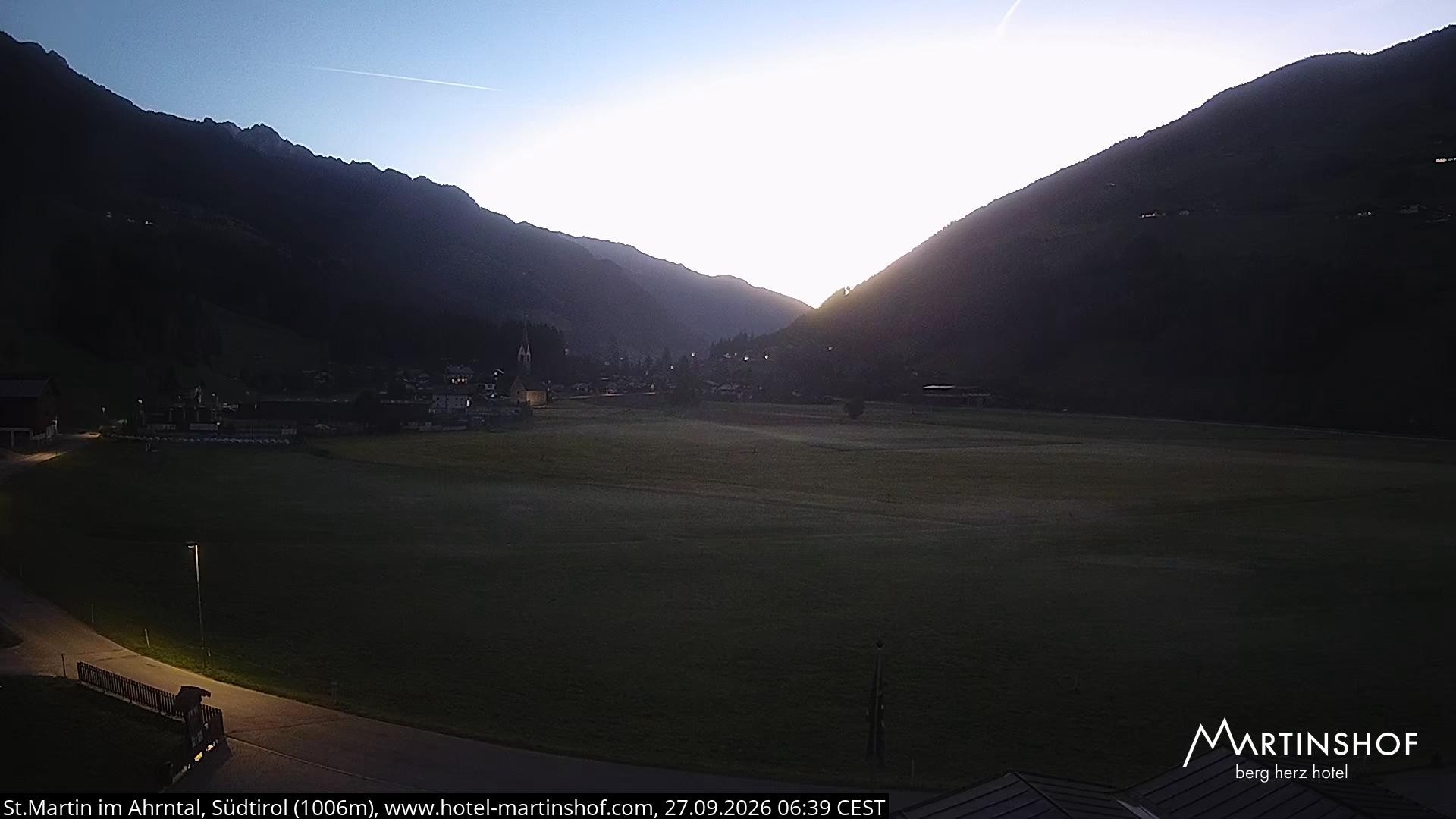 Archiv Foto Webcam Hotel Martinshof - St. Martin im Ahrntal