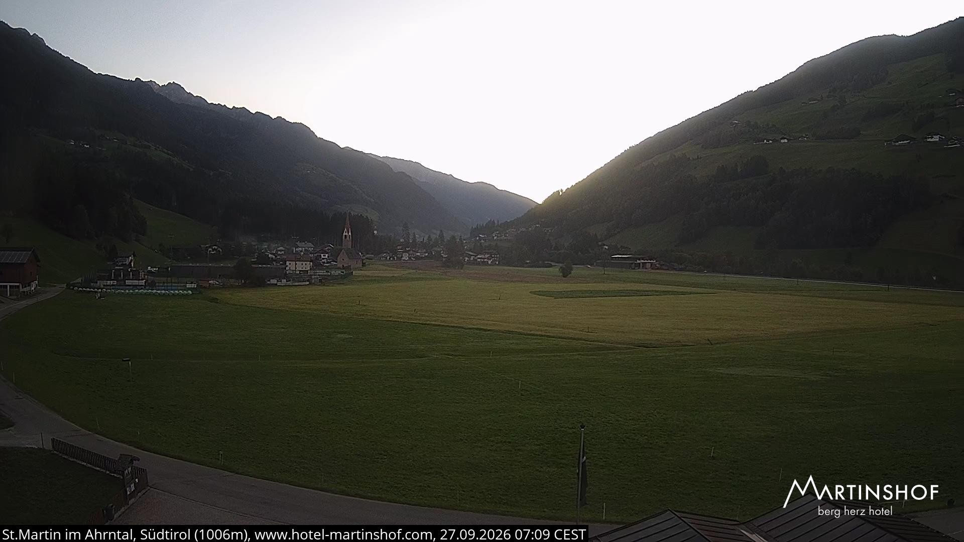 Archiv Foto Webcam Hotel Martinshof - St. Martin im Ahrntal