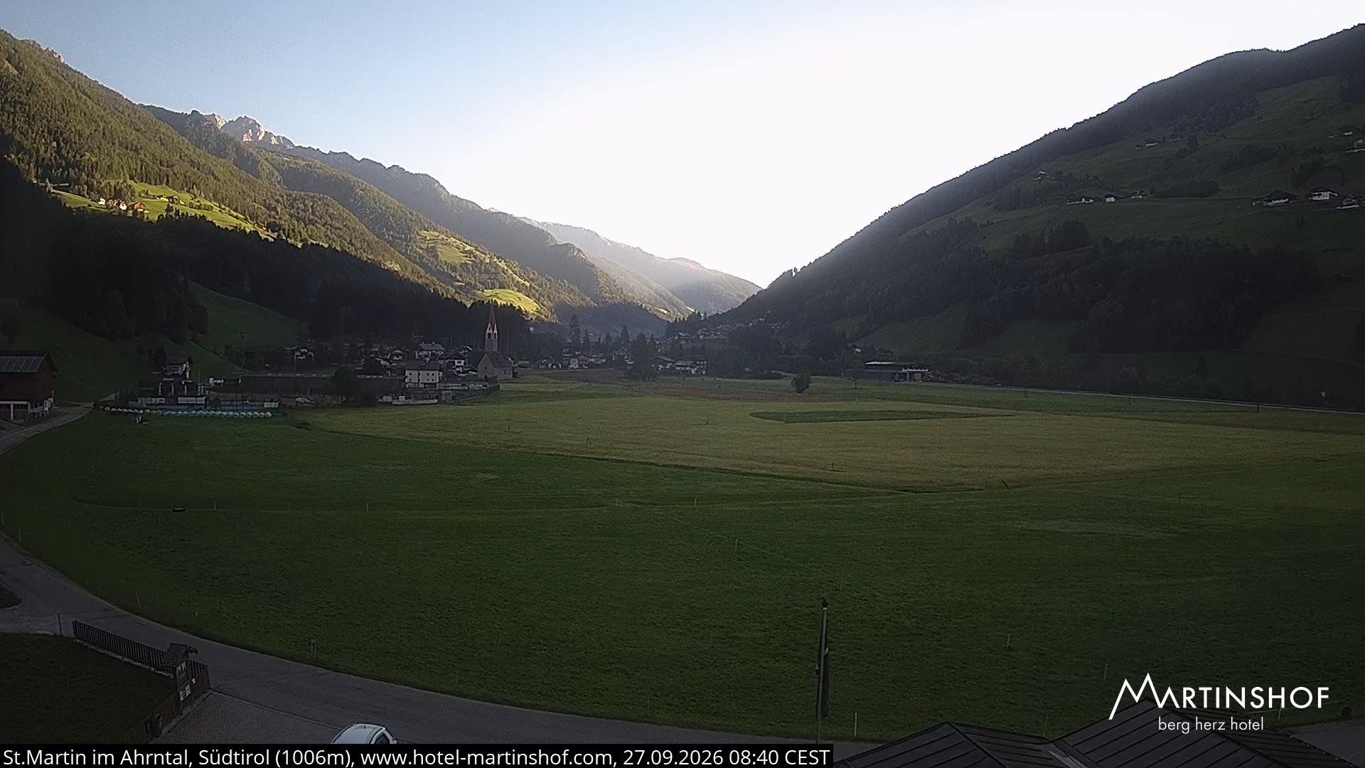 Archiv Foto Webcam Hotel Martinshof - St. Martin im Ahrntal