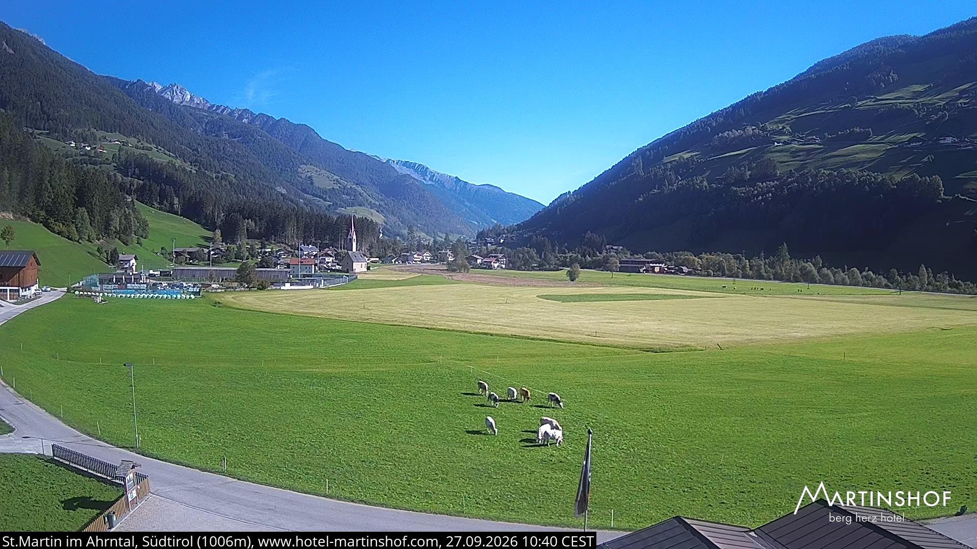 Archiv Foto Webcam Hotel Martinshof - St. Martin im Ahrntal