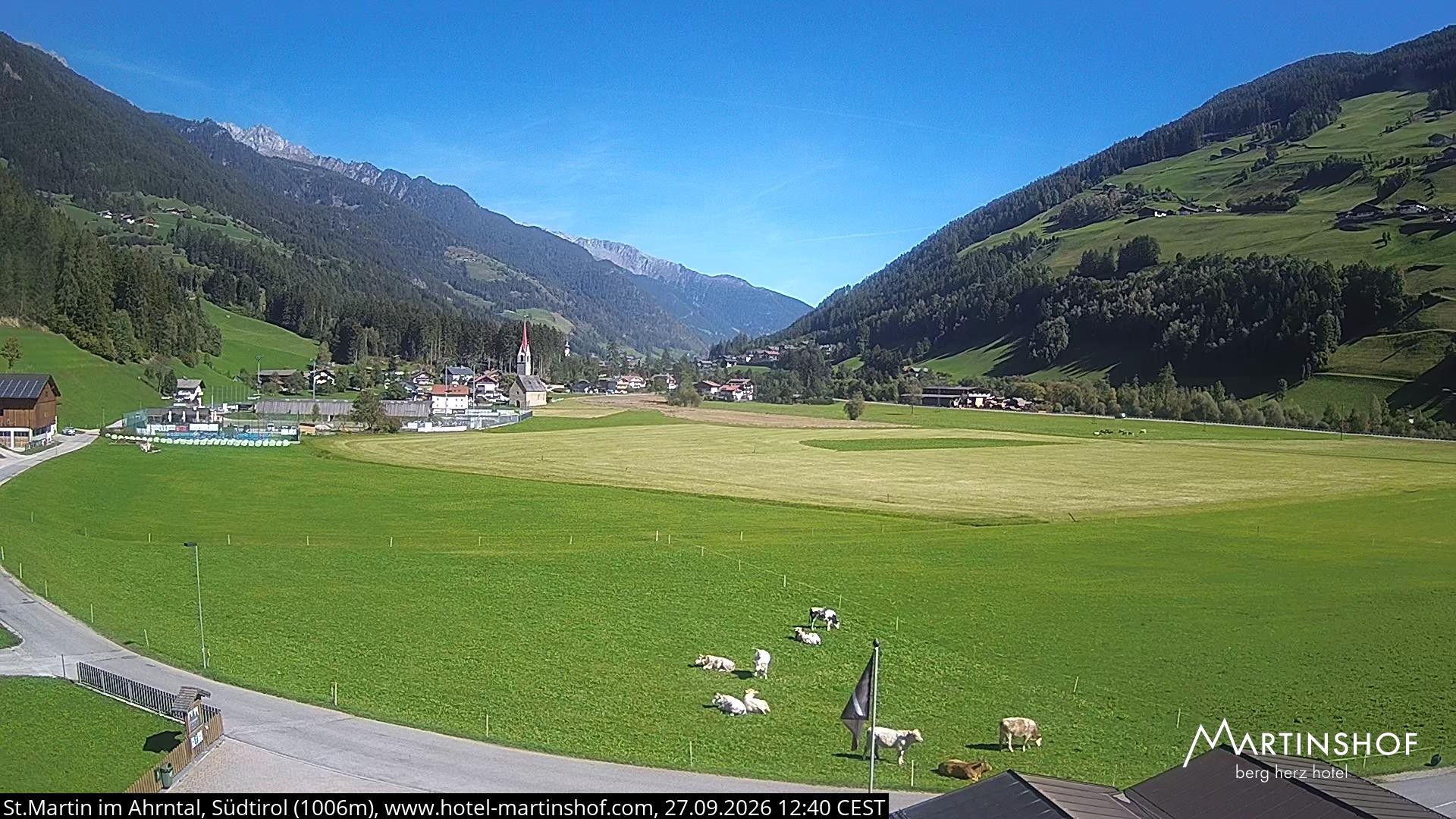 Archiv Foto Webcam Hotel Martinshof - St. Martin im Ahrntal