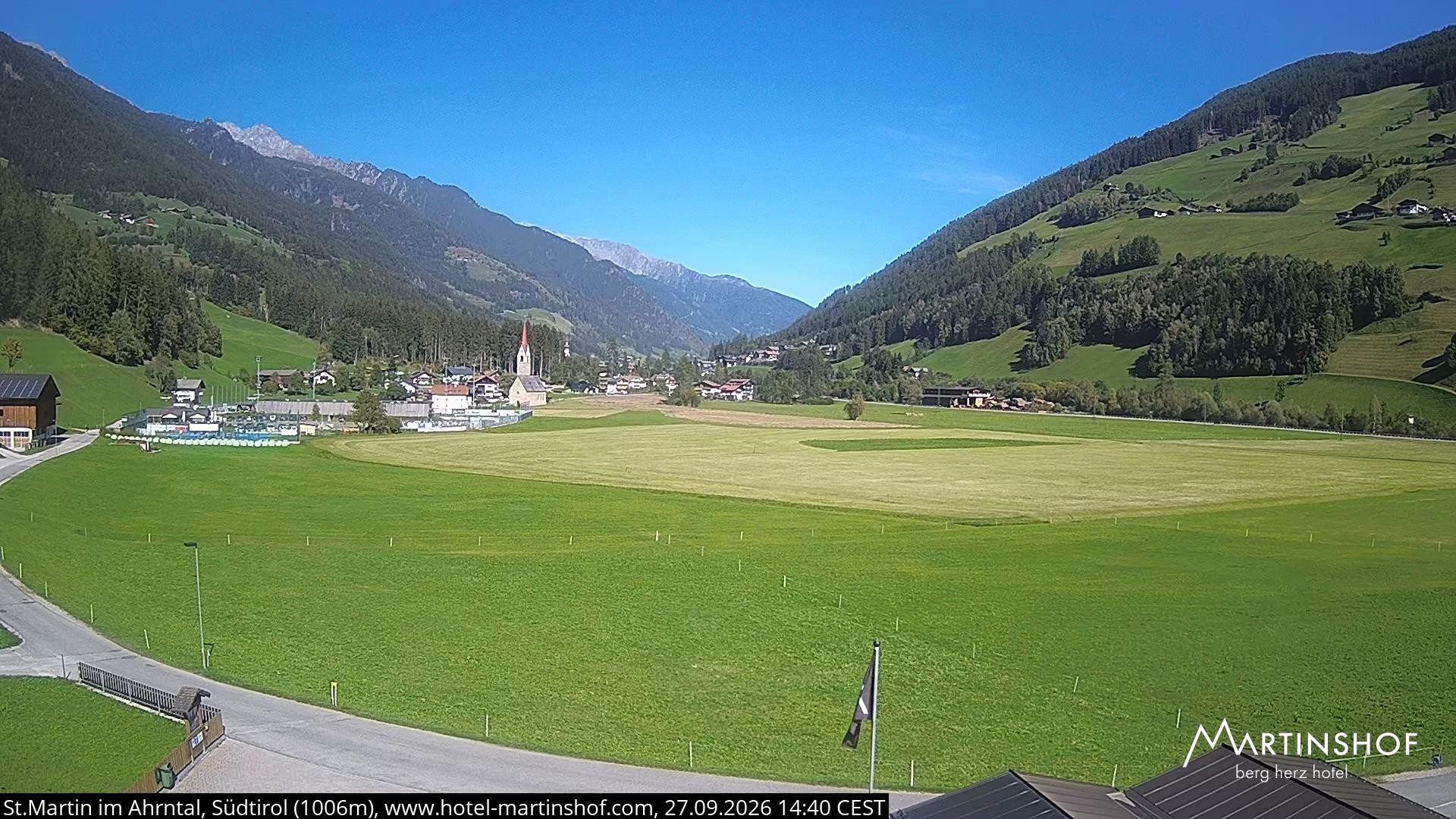 Archiv Foto Webcam Hotel Martinshof - St. Martin im Ahrntal