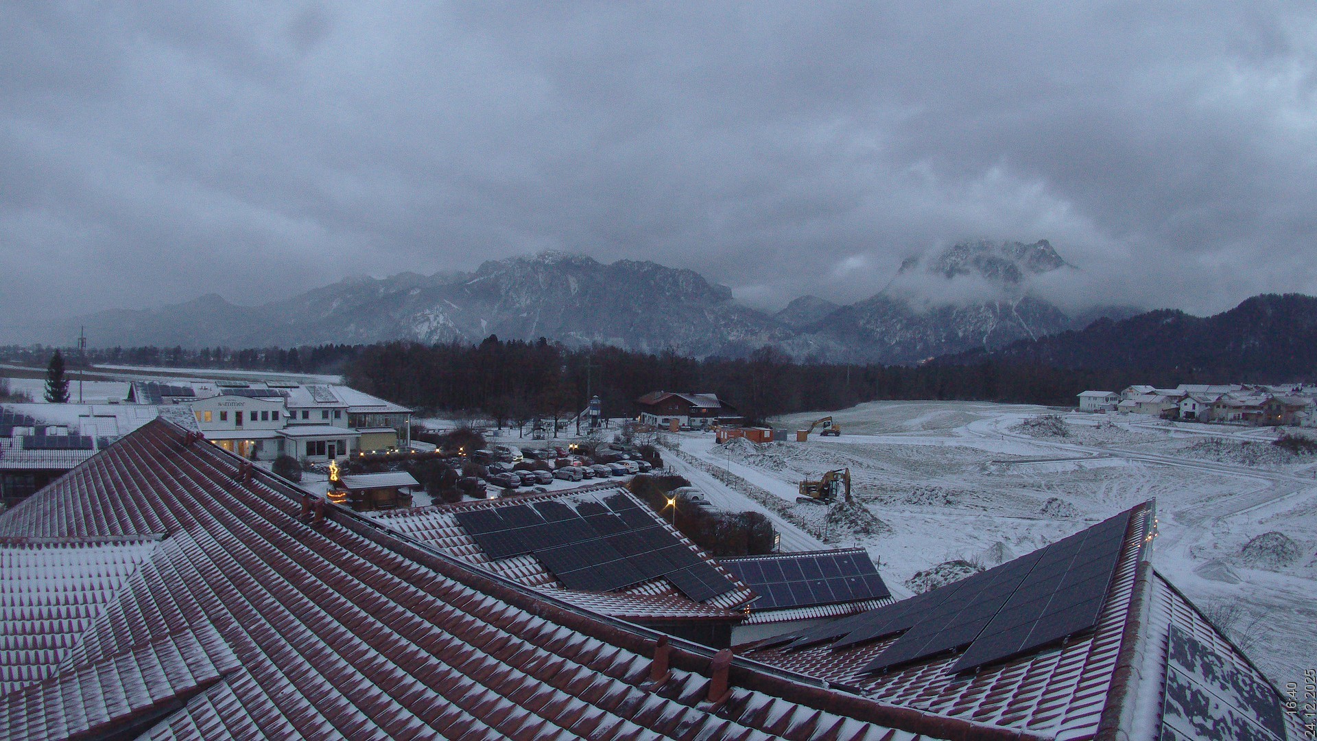 Archiv Foto Webcam Füssen: Ausblick vom Hotel Sommer