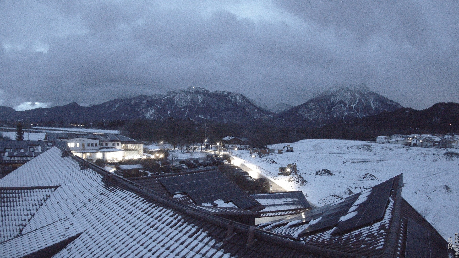 Archiv Foto Webcam Füssen: Ausblick vom Hotel Sommer