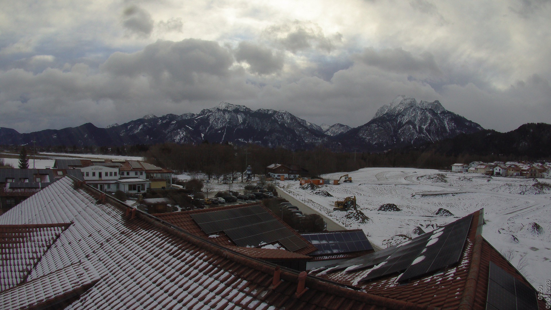 Archiv Foto Webcam Füssen: Ausblick vom Hotel Sommer