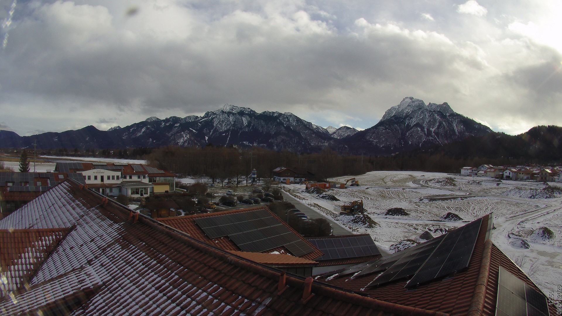 Archiv Foto Webcam Füssen: Ausblick vom Hotel Sommer