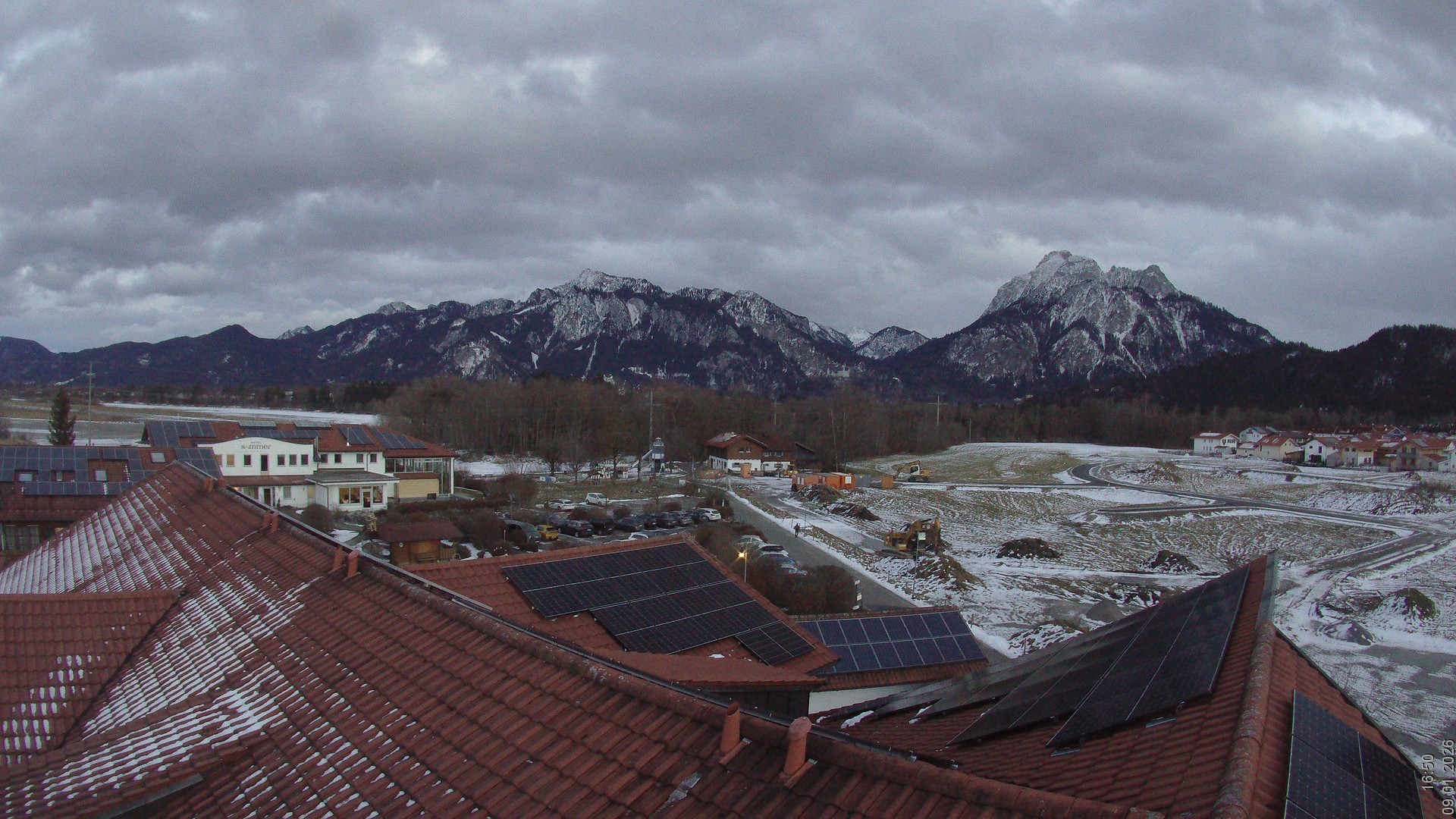 Archiv Foto Webcam Füssen: Ausblick vom Hotel Sommer