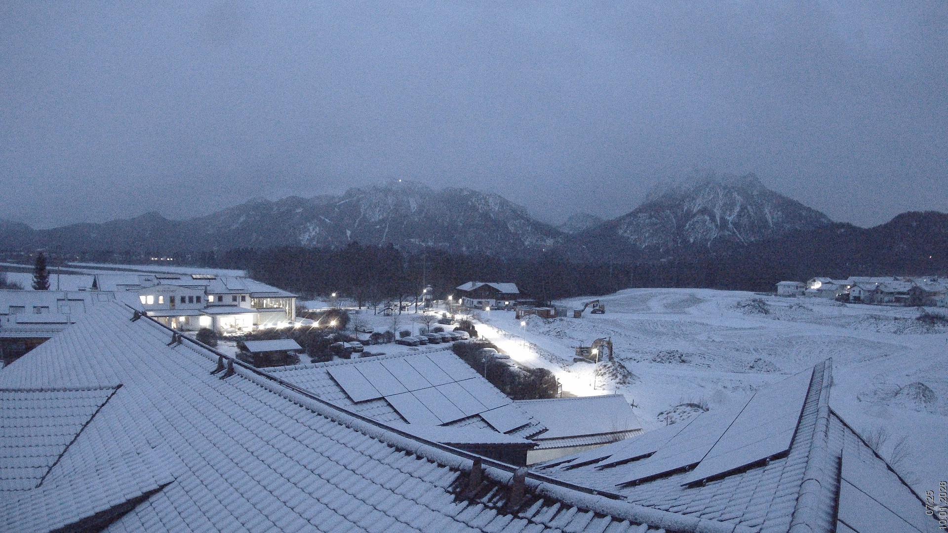 Archiv Foto Webcam Füssen: Ausblick vom Hotel Sommer