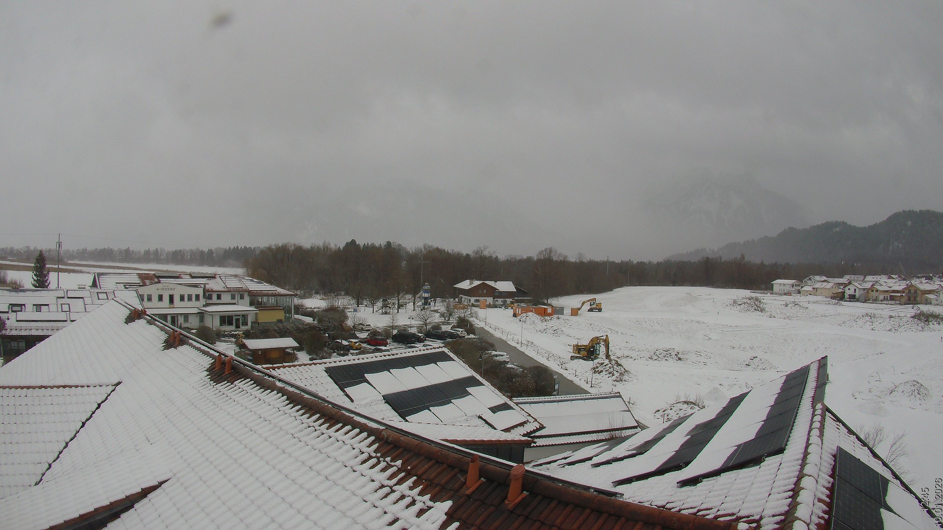 Archiv Foto Webcam Füssen: Ausblick vom Hotel Sommer