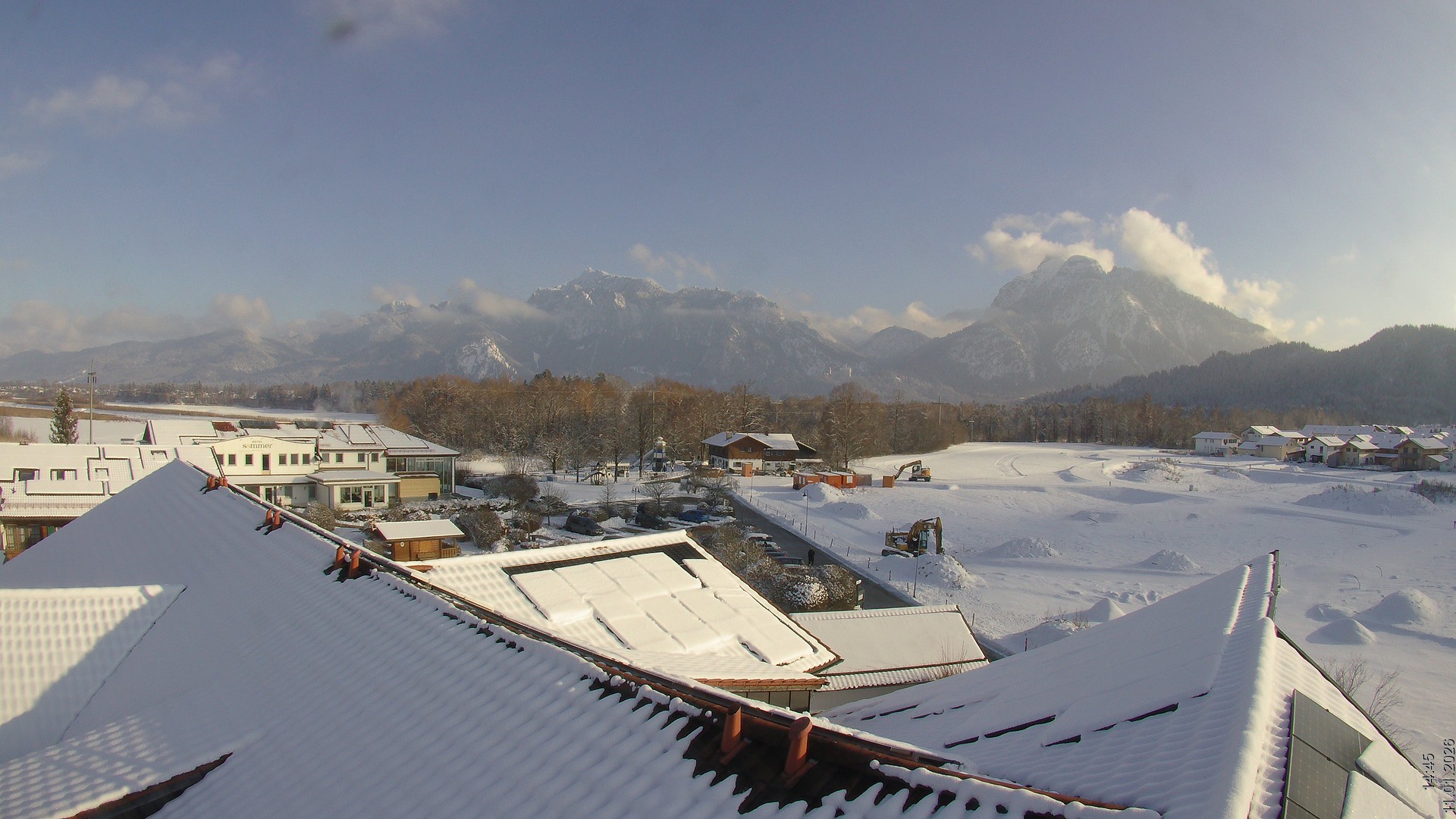 Archiv Foto Webcam Füssen: Ausblick vom Hotel Sommer