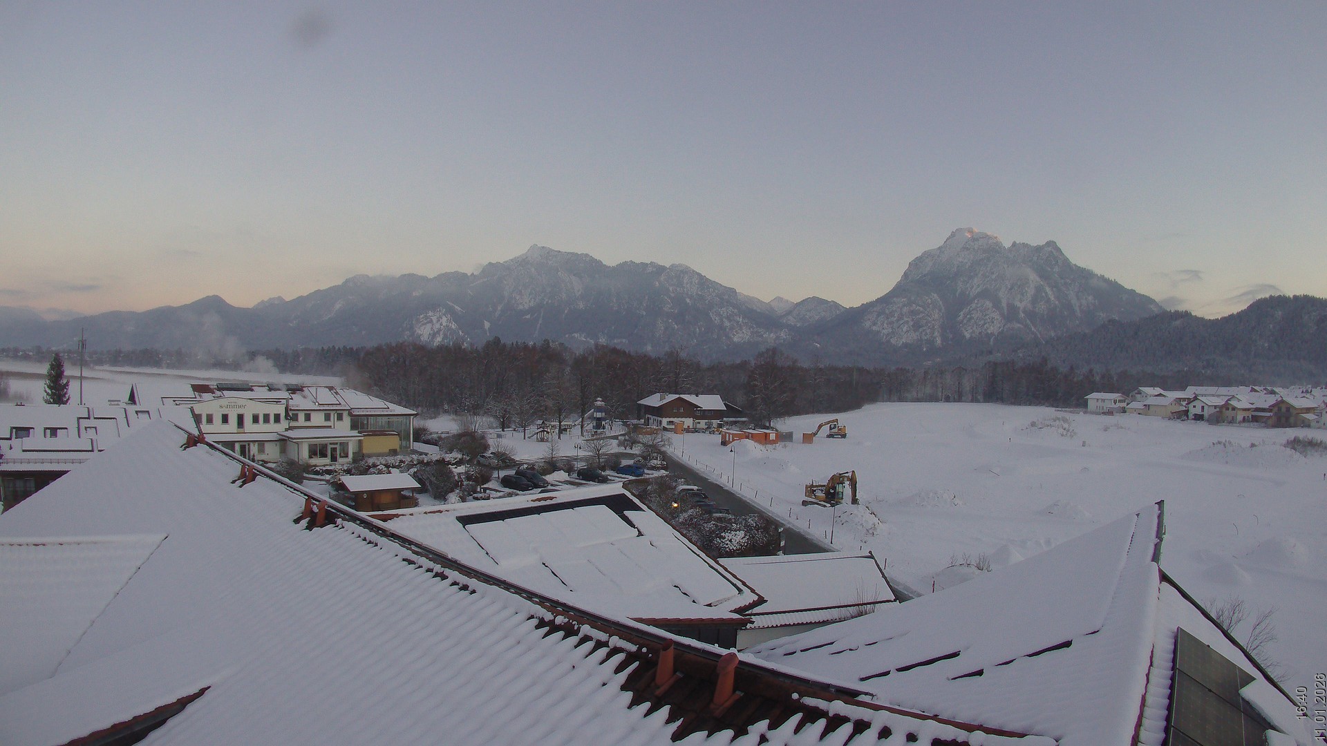Archiv Foto Webcam Füssen: Ausblick vom Hotel Sommer