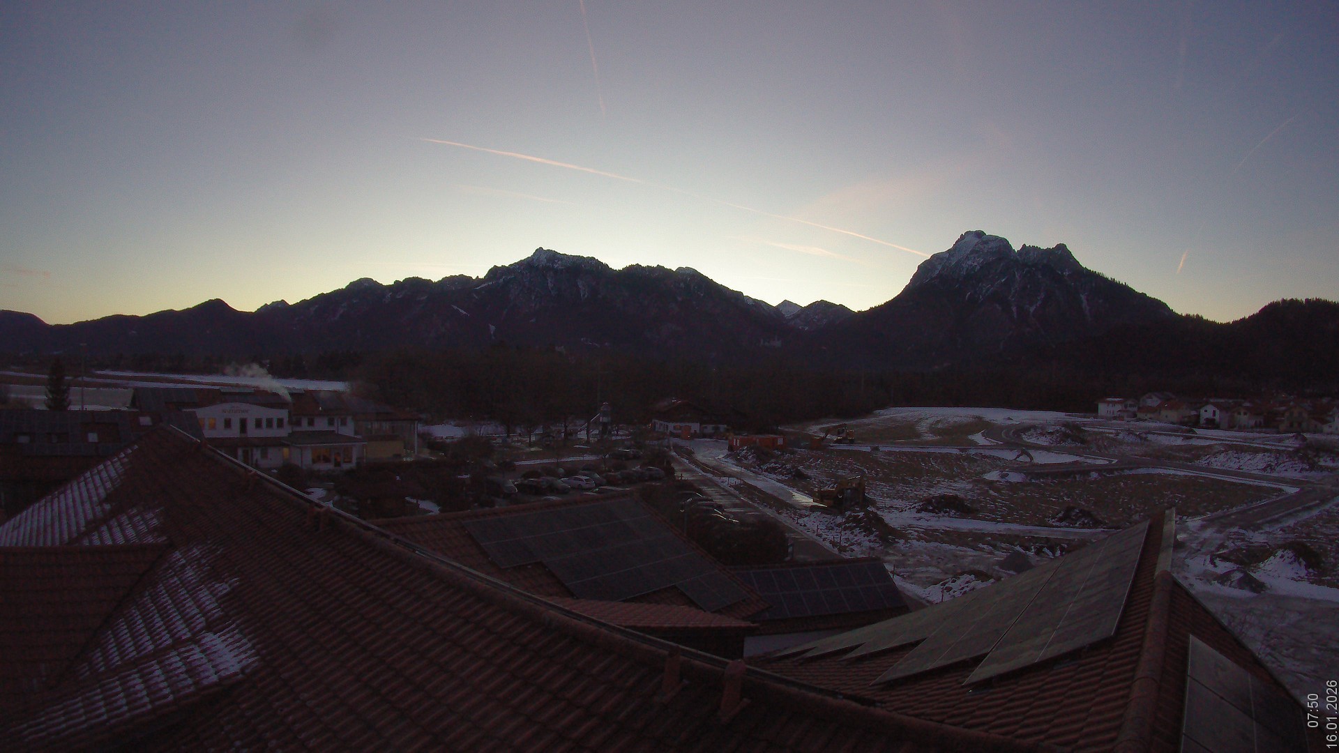 Archiv Foto Webcam Füssen: Ausblick vom Hotel Sommer