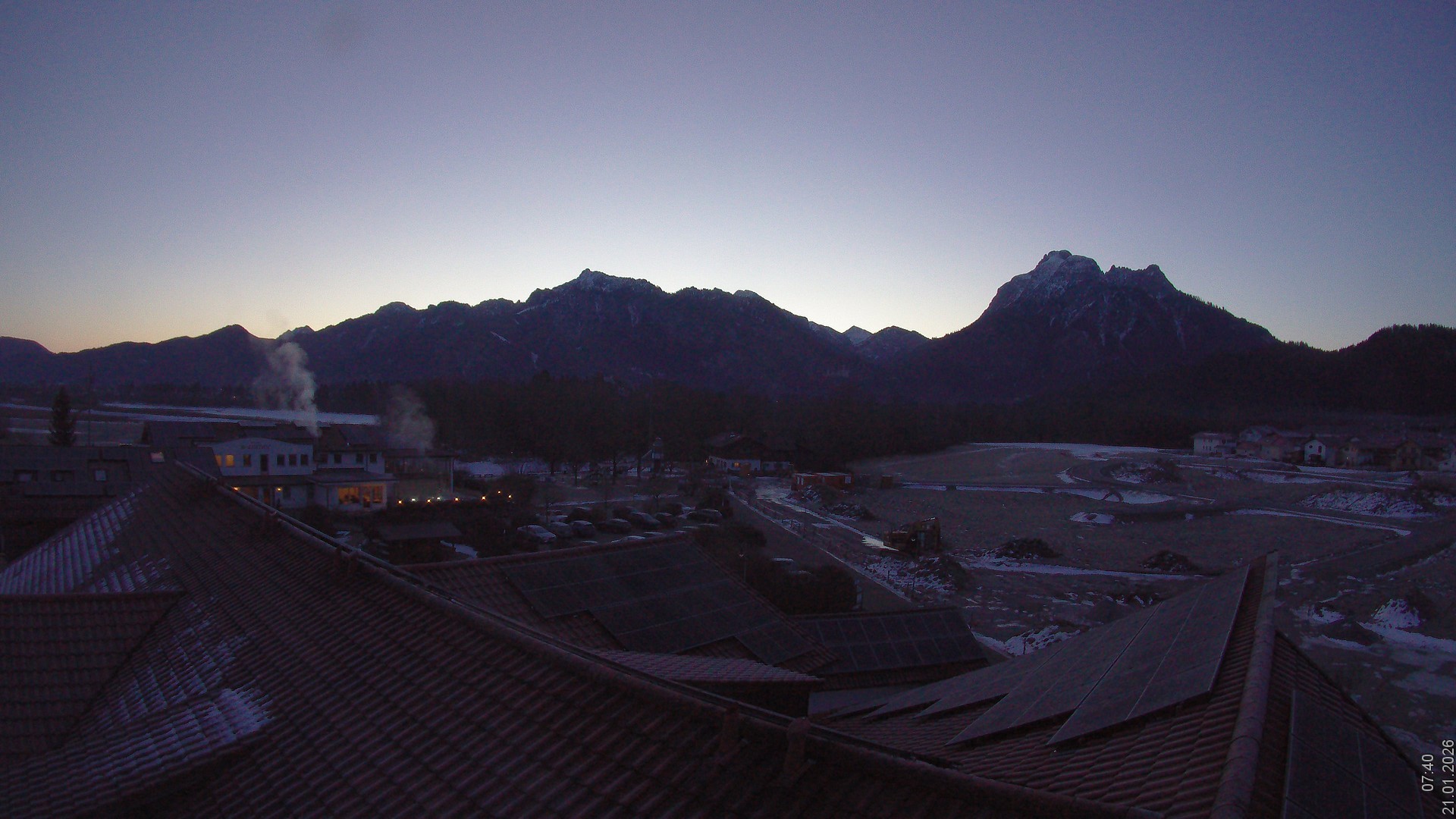 Archived image Webcam View from the Hotel Sommer (Allgäu)