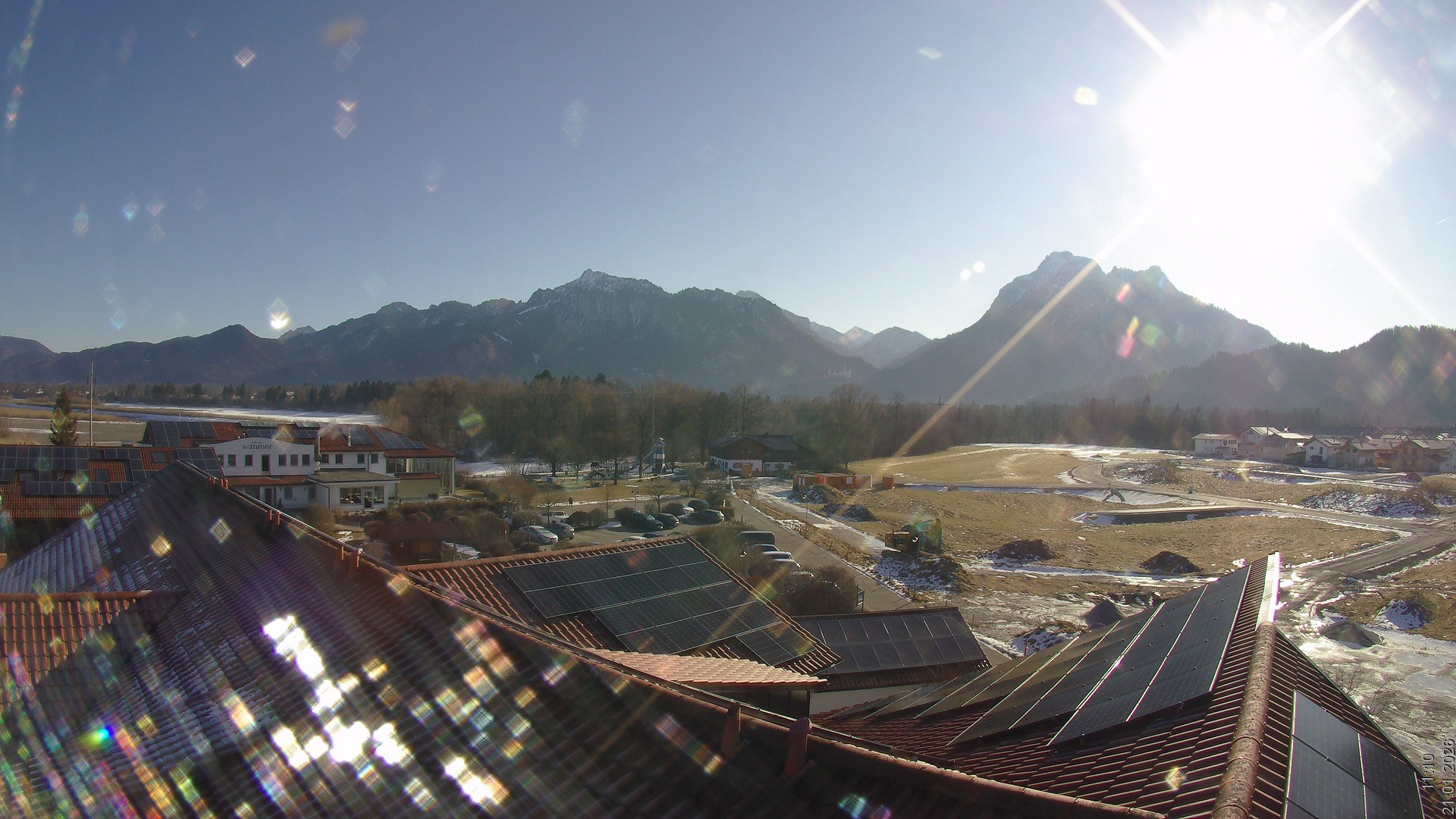Archived image Webcam View from the Hotel Sommer (Allgäu)