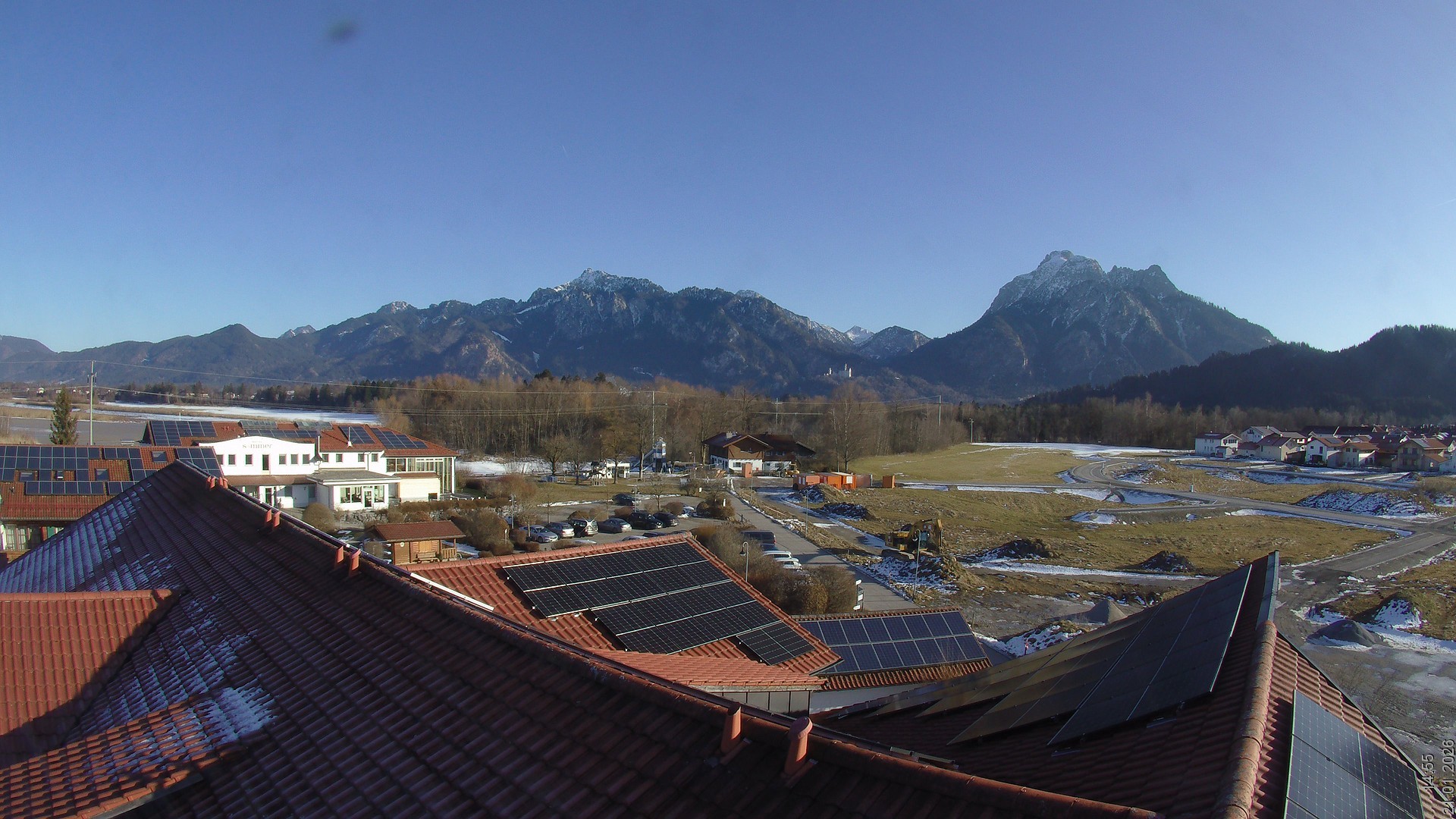 Archived image Webcam View from the Hotel Sommer (Allgäu)