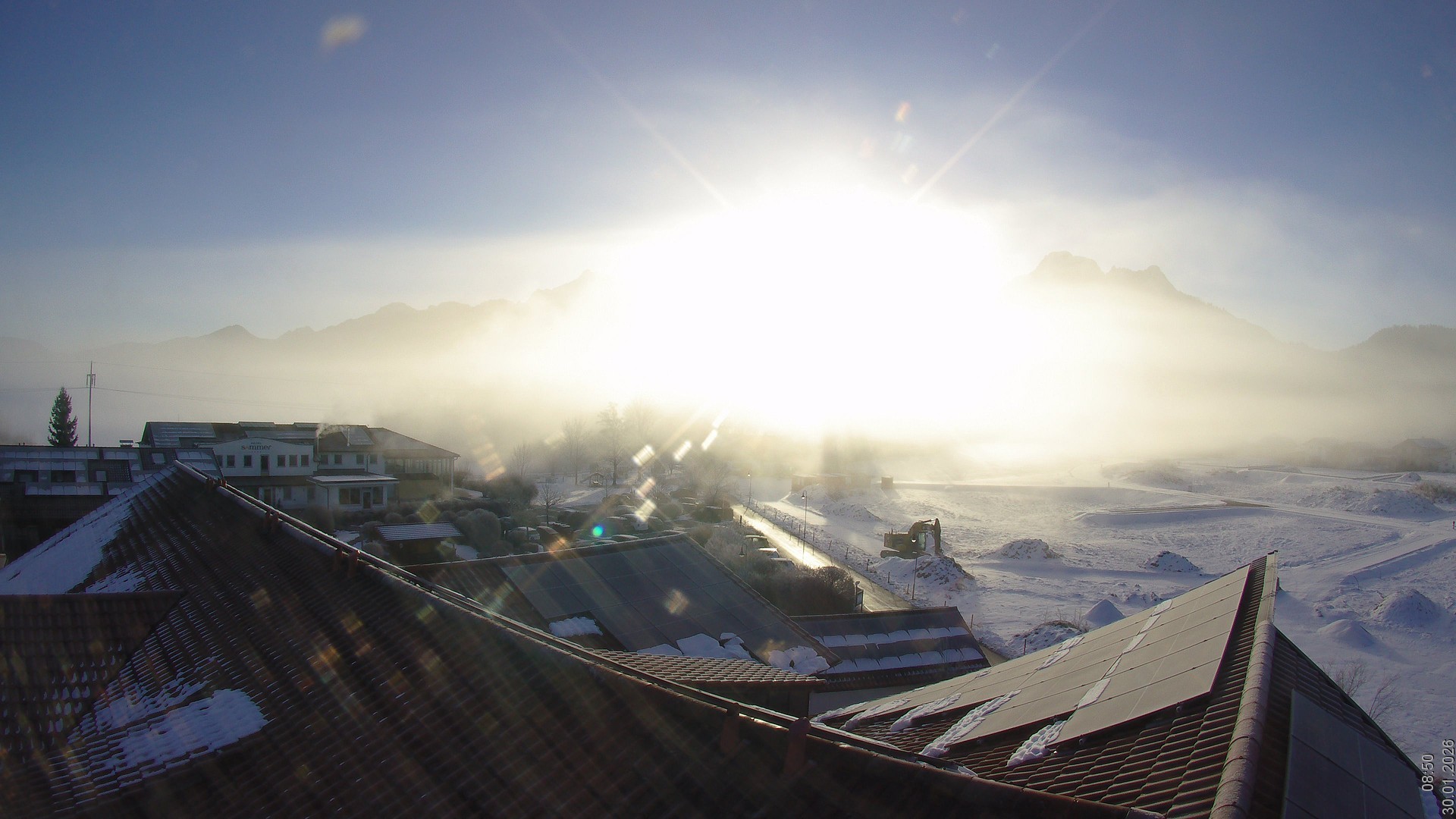 Archiv Foto Webcam Füssen: Ausblick vom Hotel Sommer
