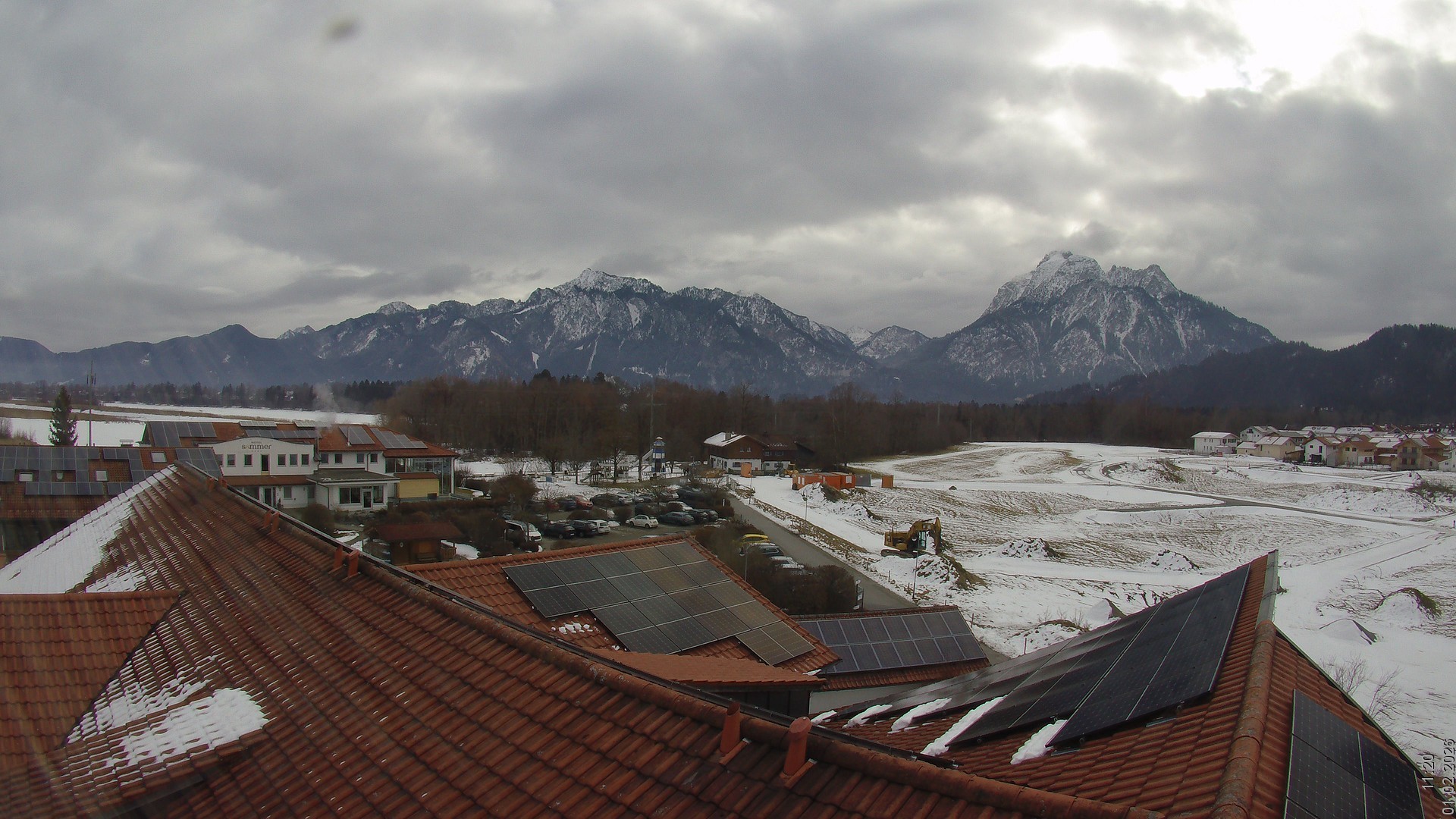 Archiv Foto Webcam Füssen: Ausblick vom Hotel Sommer