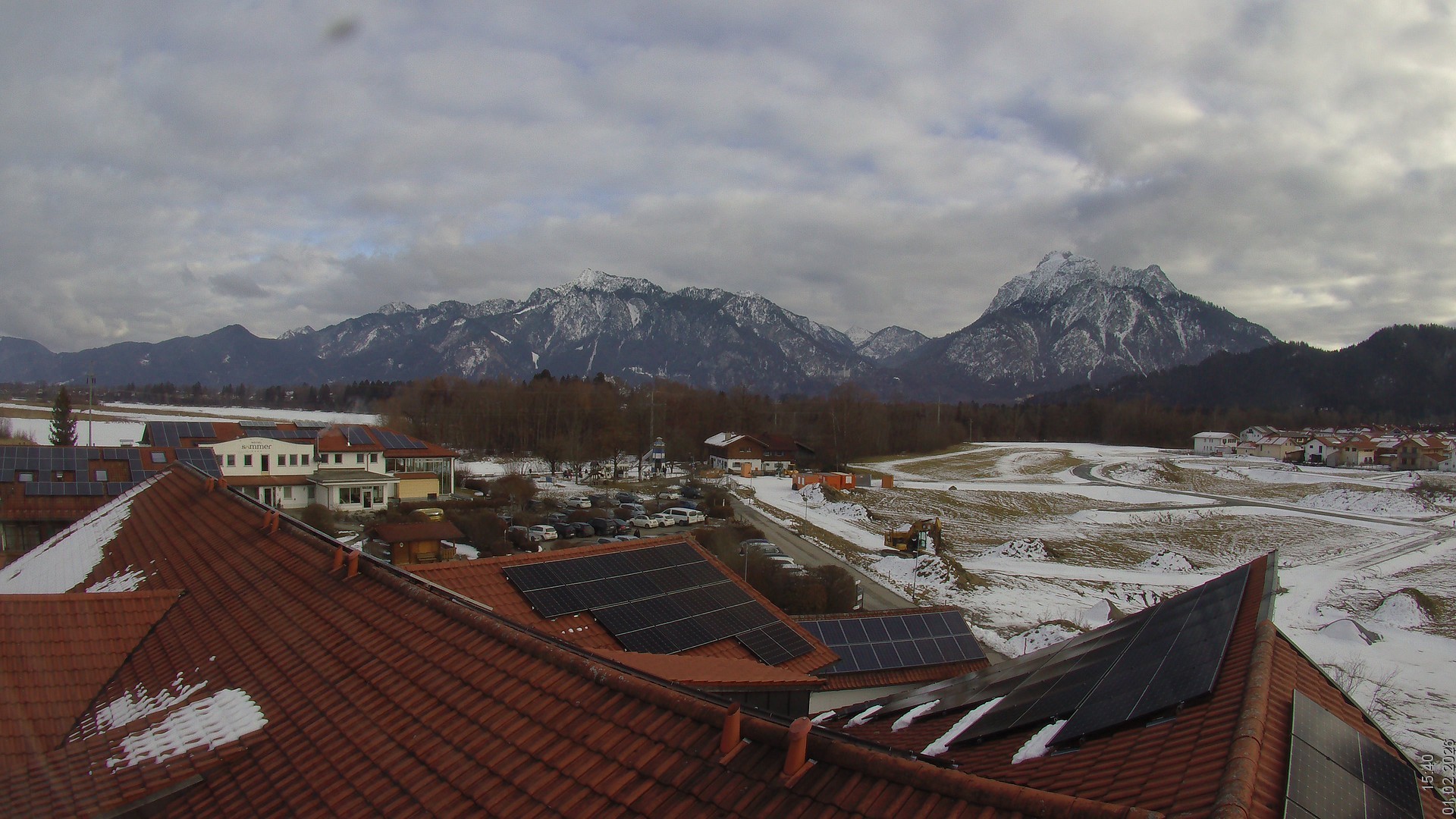 Archiv Foto Webcam Füssen: Ausblick vom Hotel Sommer