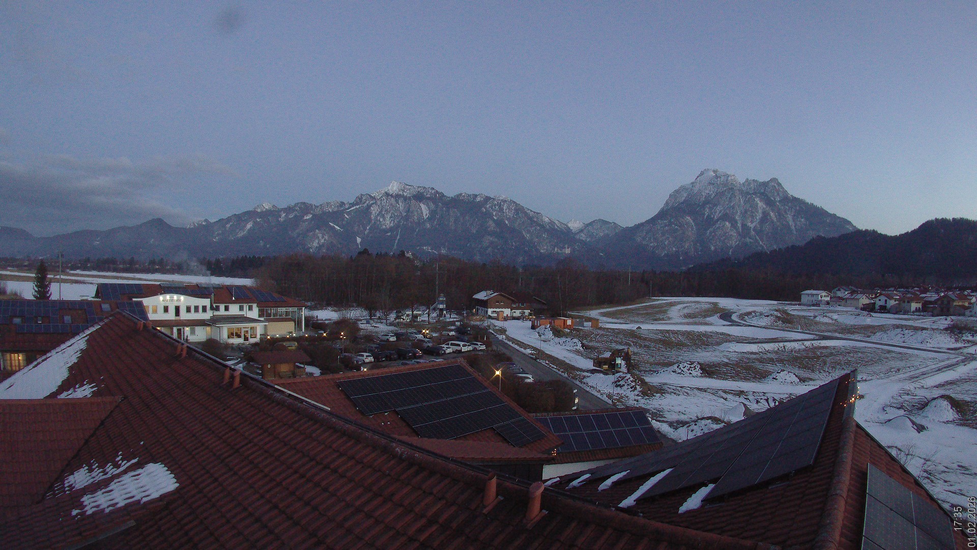 Archiv Foto Webcam Füssen: Ausblick vom Hotel Sommer